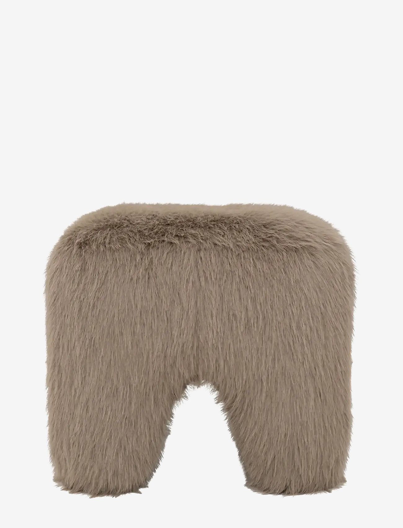 Urban Nature Culture Pouf Kira, Fur - Brown - 43X43X40CM