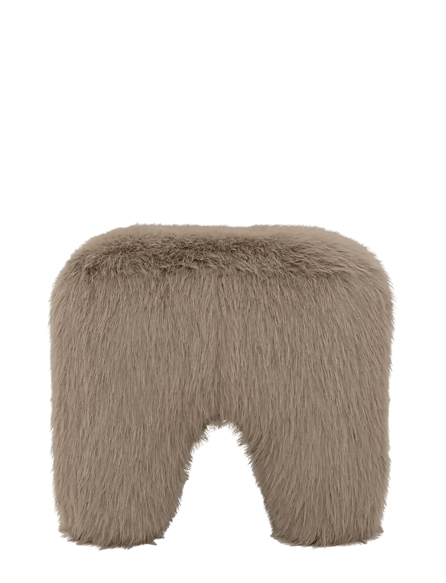 Urban Nature Culture - Pouf Kira, fur - hocker & bänke - brown - 0