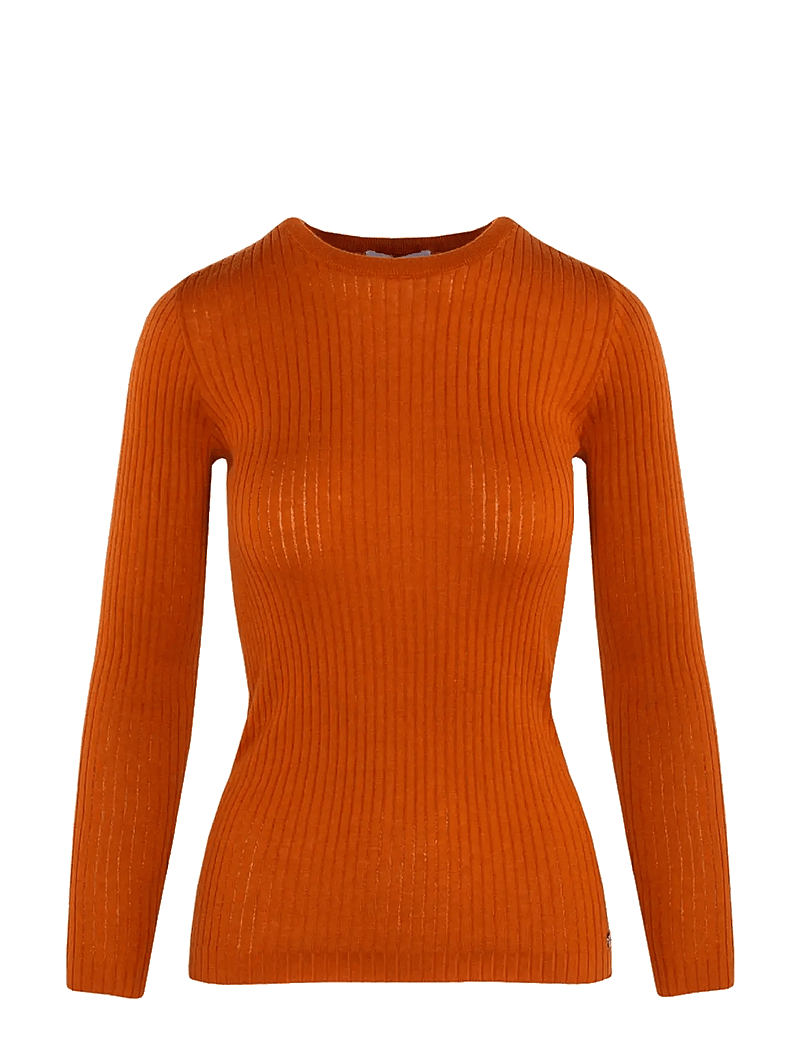 Urban Pioneers - Marit LS - stickade tröjor - auburn - 0