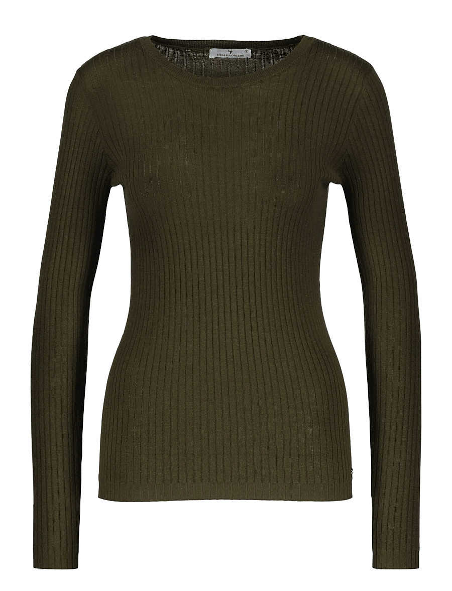 Urban Pioneers - Marit LS - strikkegensere - olive - 0