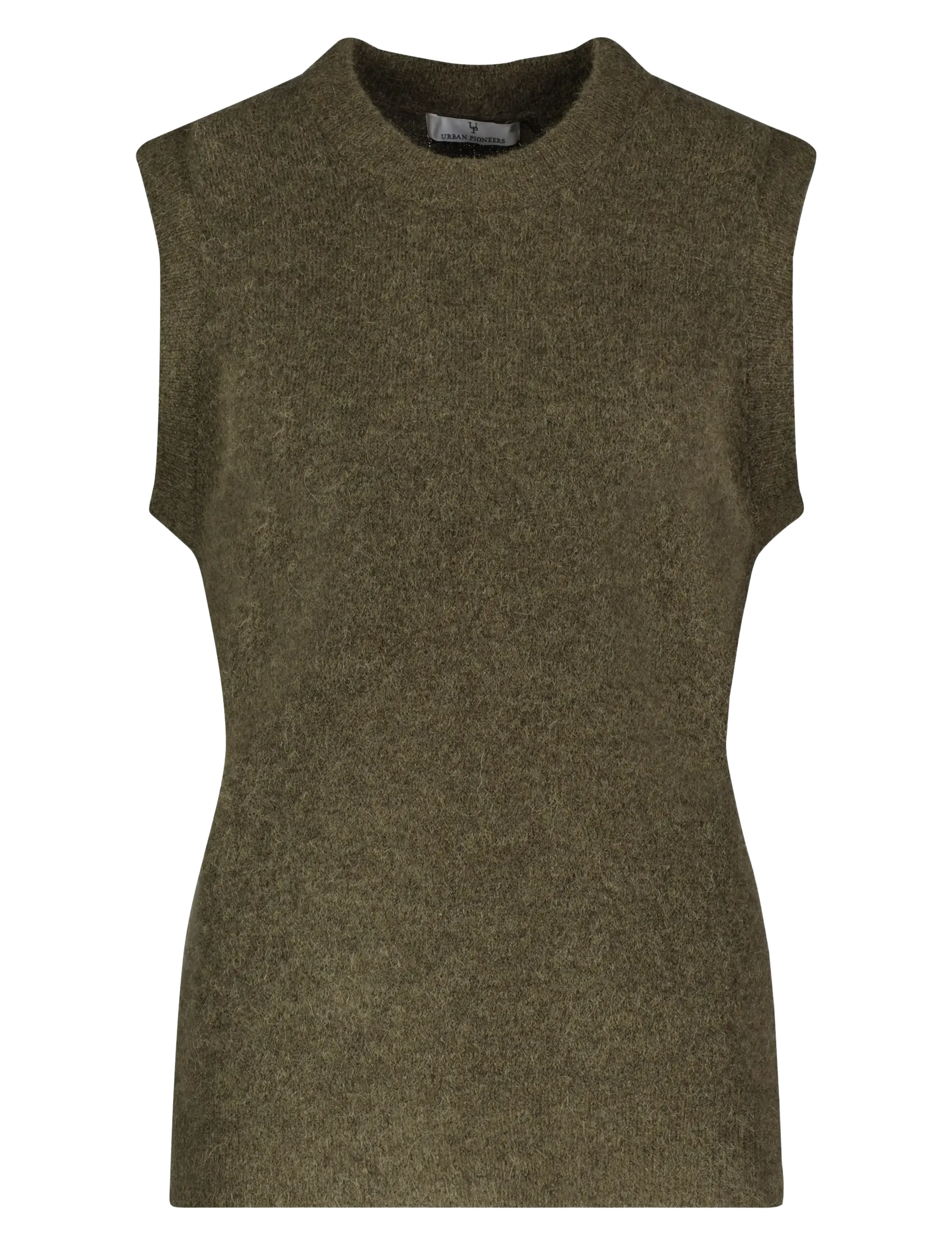 Urban Pioneers Emilie Vest, S, Khaki green, Veste > Strikkede Veste, Dame