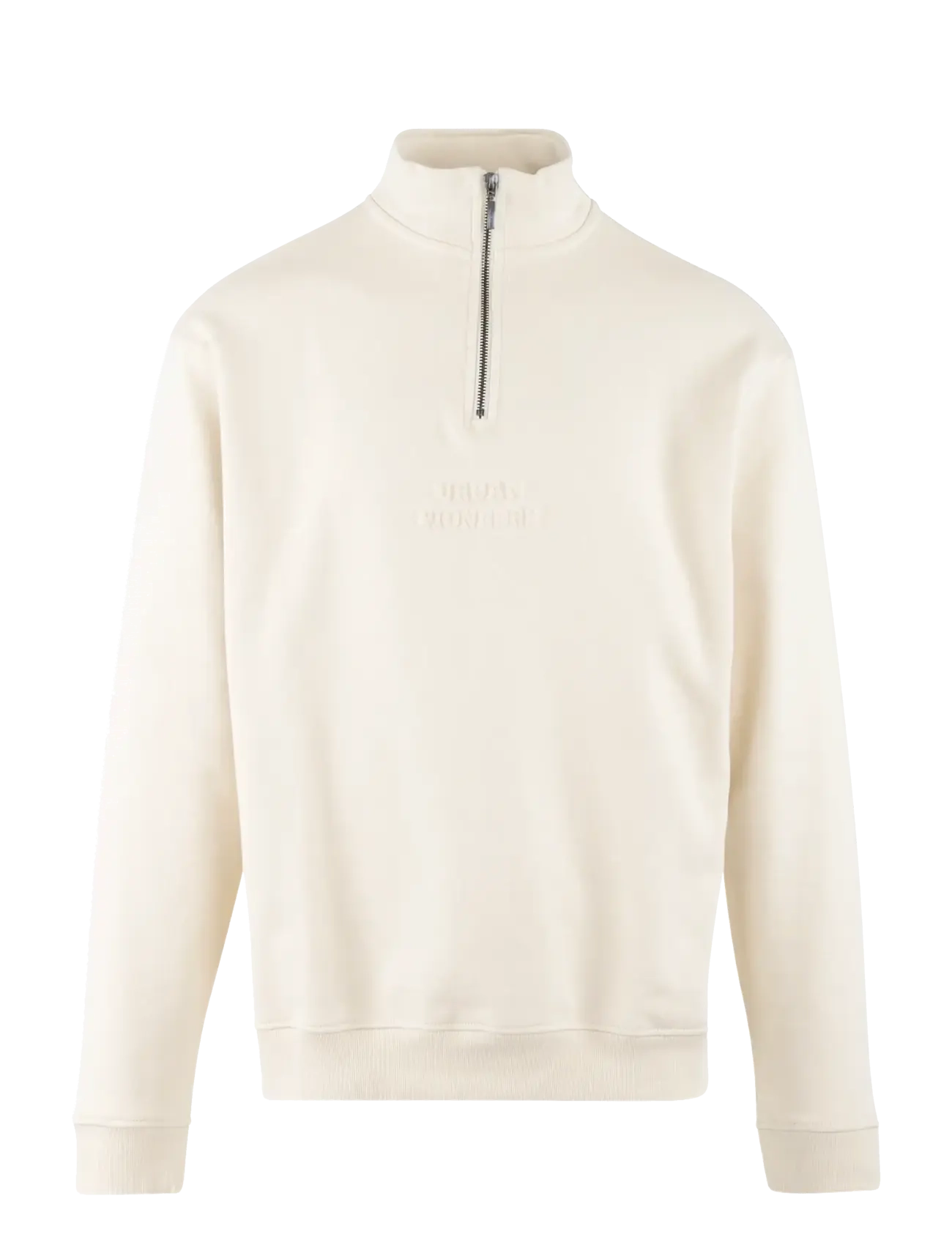 Urban Pioneers Thorin Half-zip - Strickmode - BIRCH / white