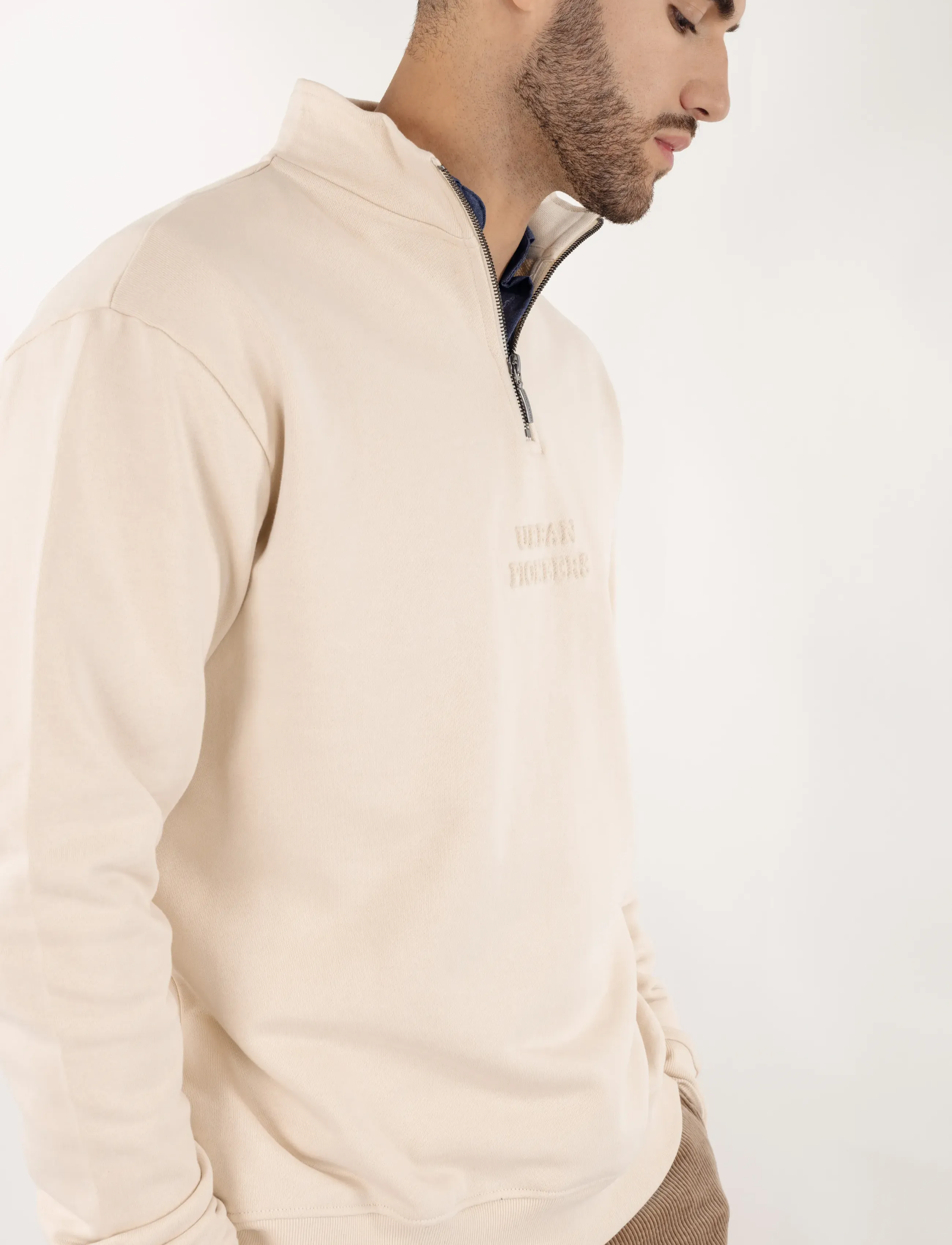 Urban Pioneers - Thorin Half-zip - mænd - birch - 3