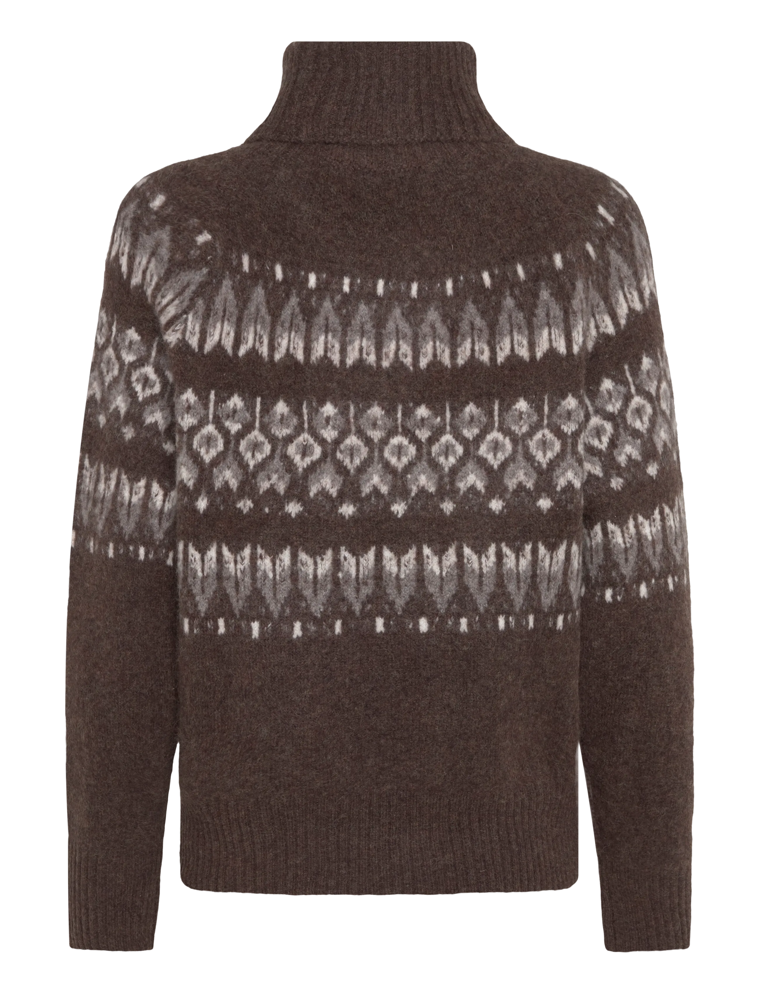 Urban Pioneers - Benazri Turtleneck - stickade tröjor - dark brown - 1
