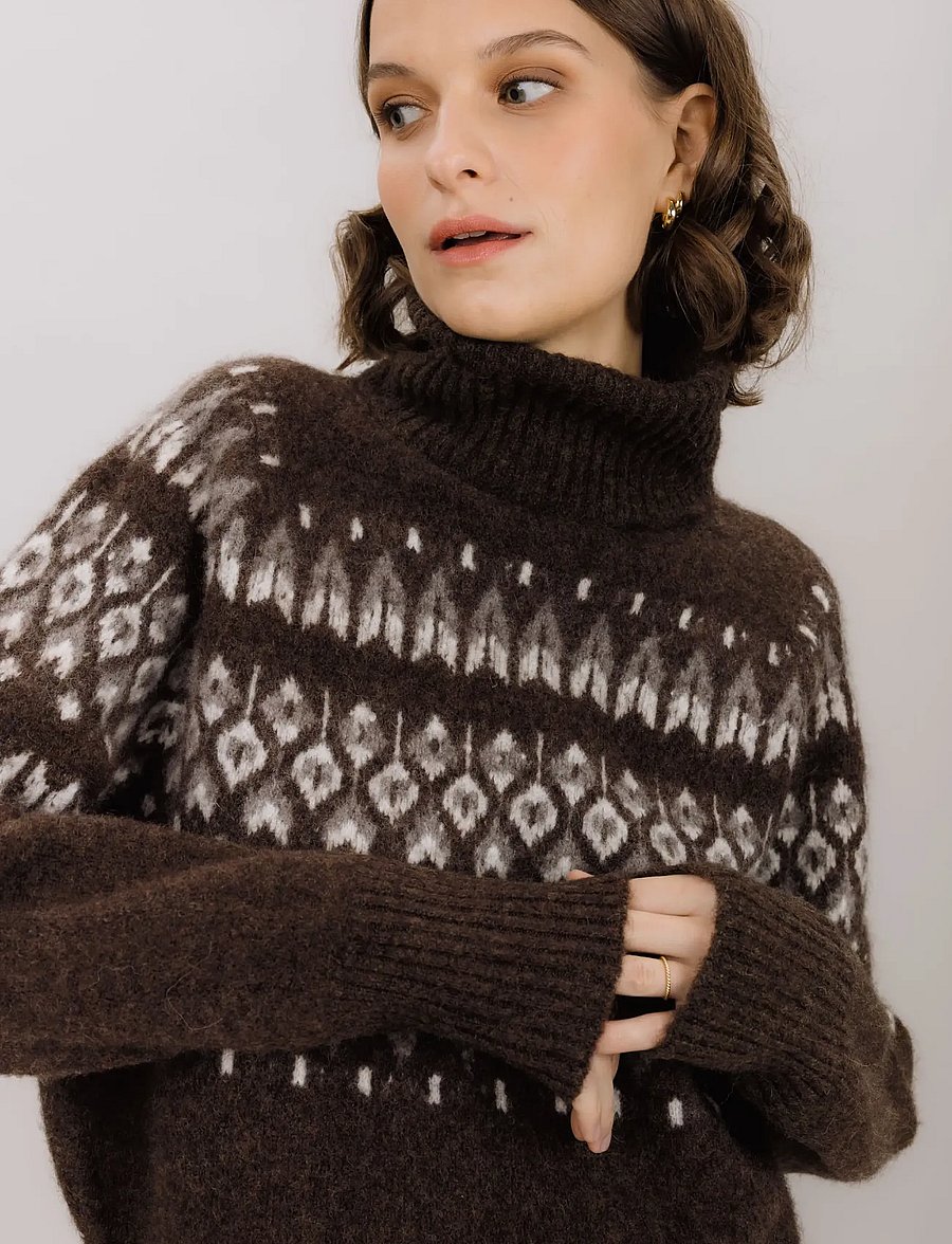 Urban Pioneers - Benazri Turtleneck - kampsunid - dark brown - 4