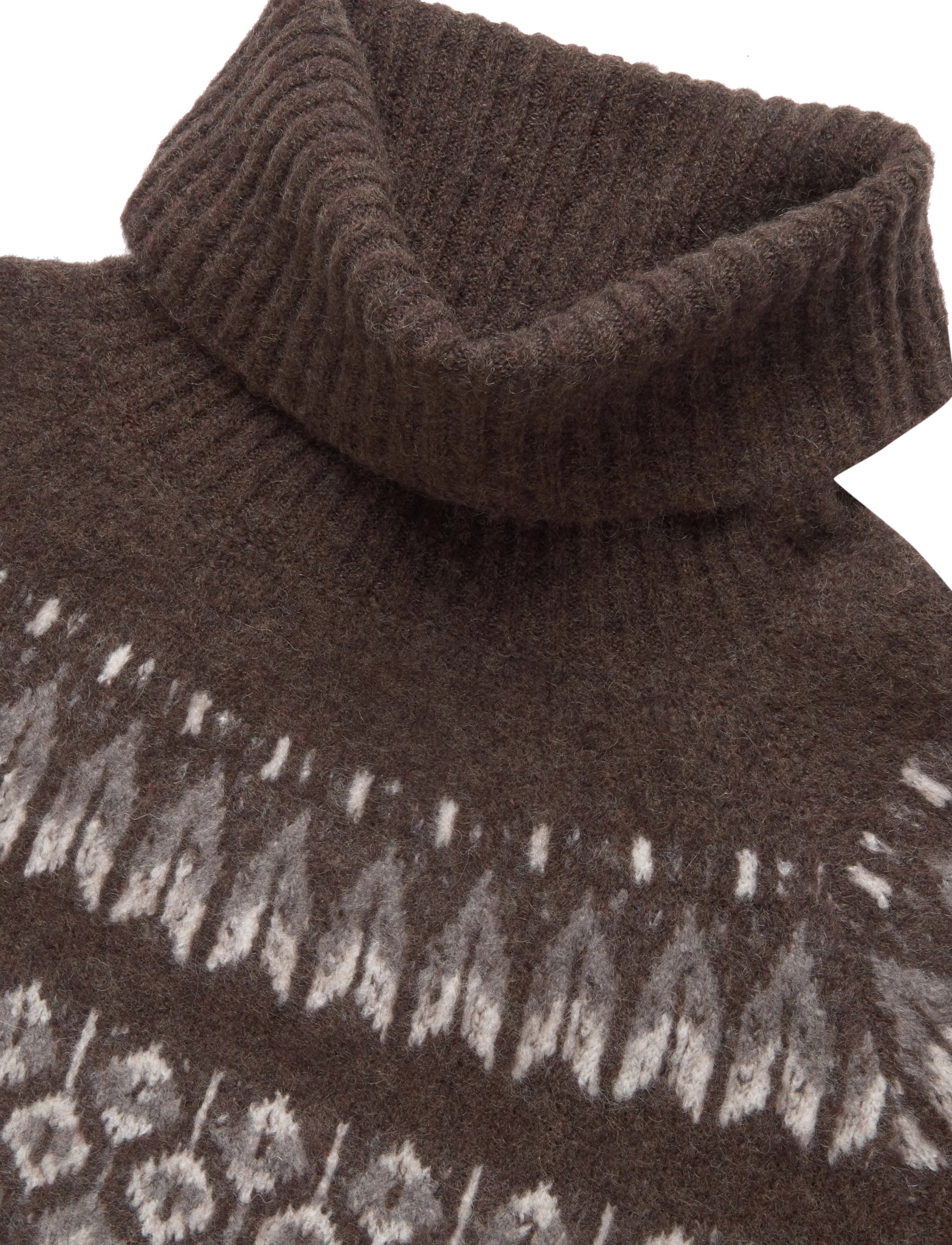 Urban Pioneers - Benazri Turtleneck - stickade tröjor - dark brown - 2