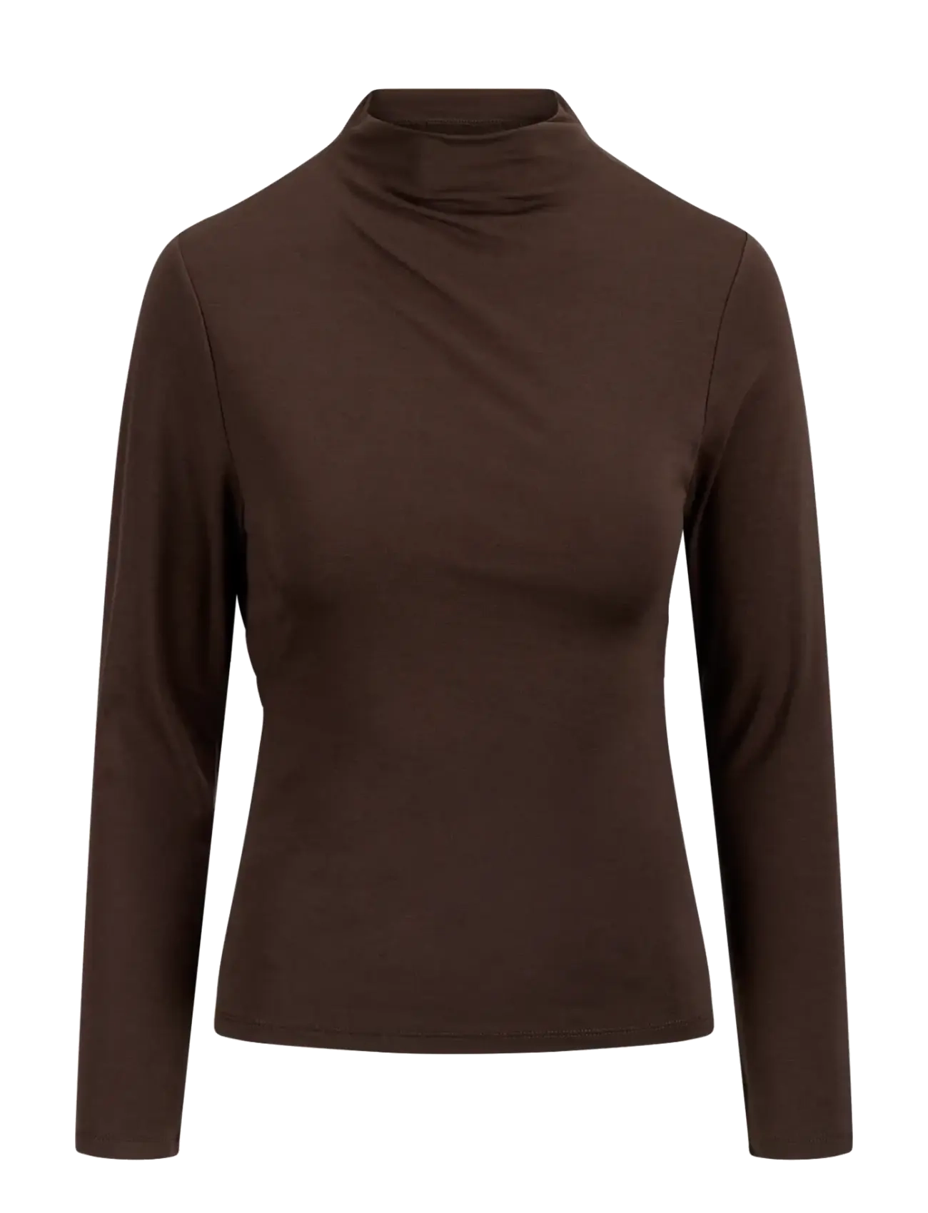 Urban Pioneers - Lori LS Top - long-sleeved tops - black coffee - 1