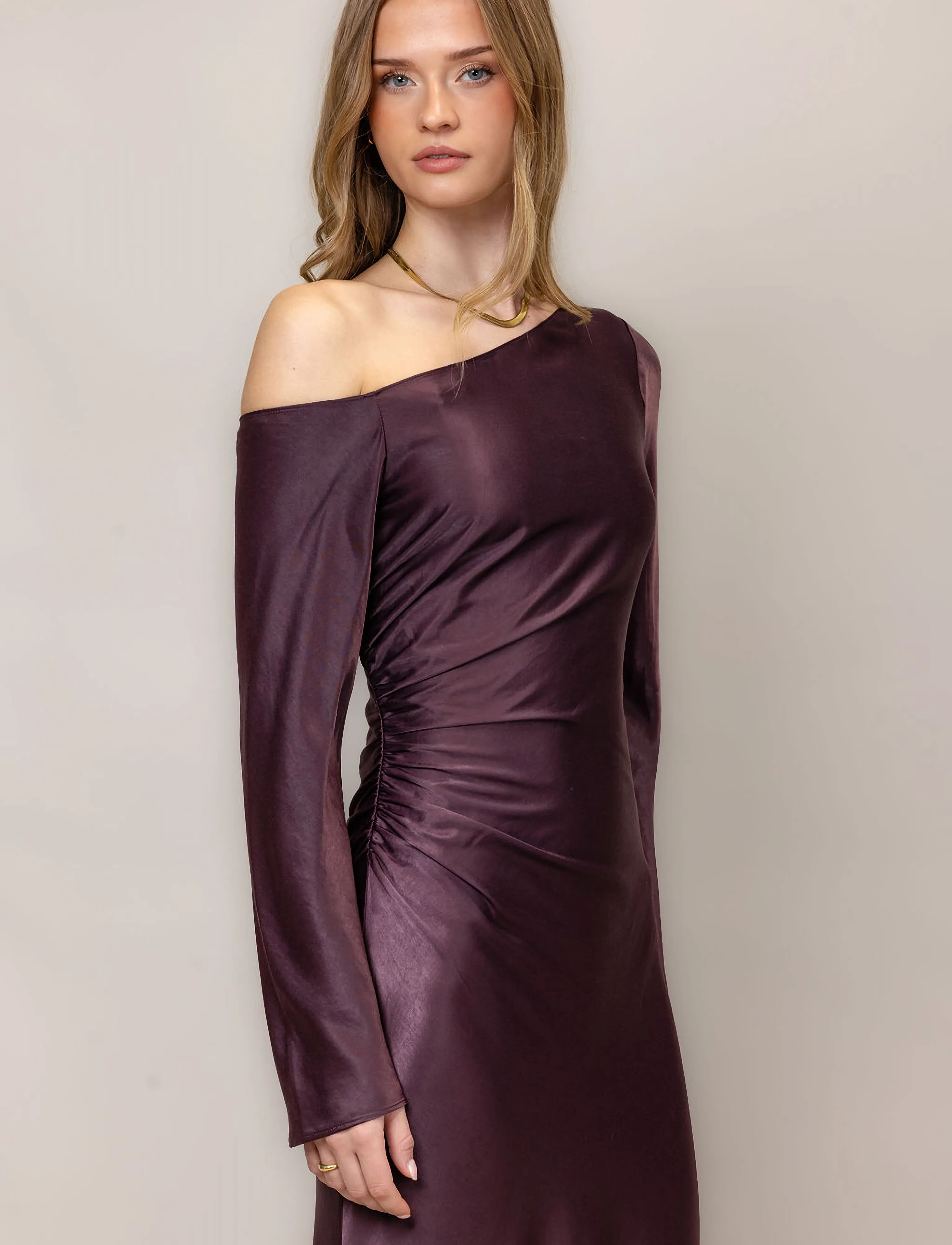 Urban Pioneers - Montana Dress - festmode zu outlet-preisen - plum perfect - 4