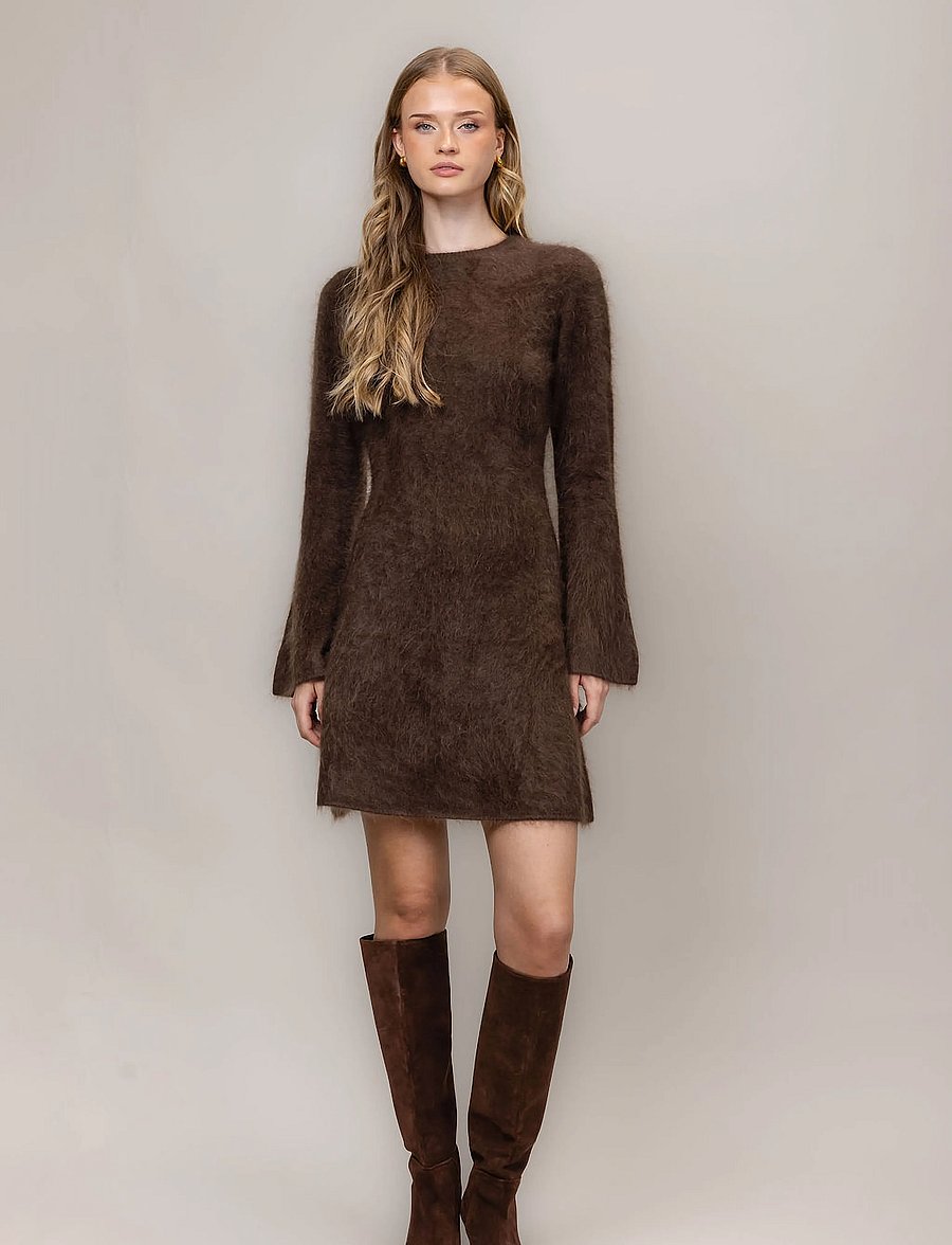 Urban Pioneers - Boudica Dress - strickkleider - mocha - 0