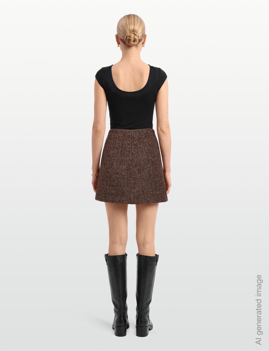 Urban Pioneers - Catherine Skirt - miniseelikud - dark brown - 4