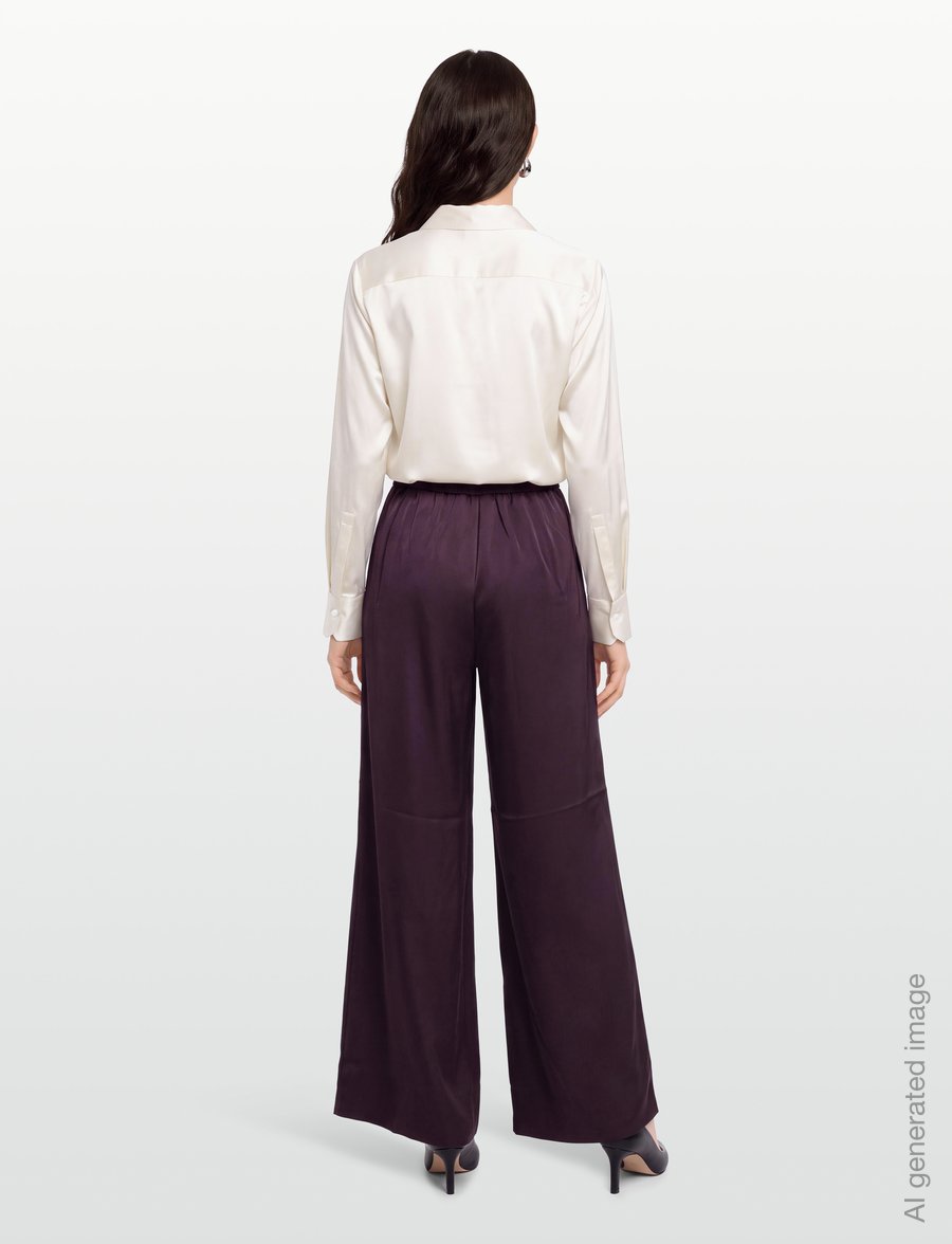 Urban Pioneers - Jacinda Pants - laia säärega püksid - plum perfect - 4