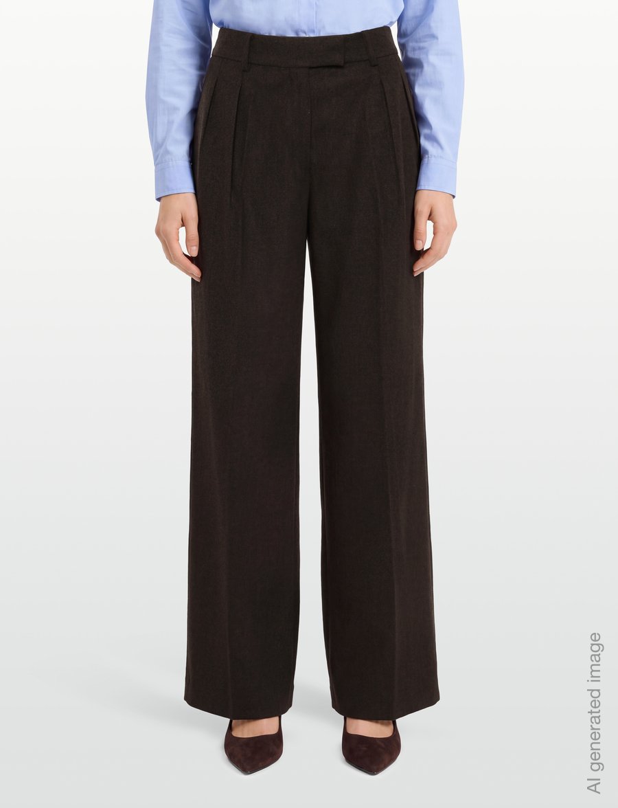 Urban Pioneers - Sandra Pants - vida byxor - dark brown - 3
