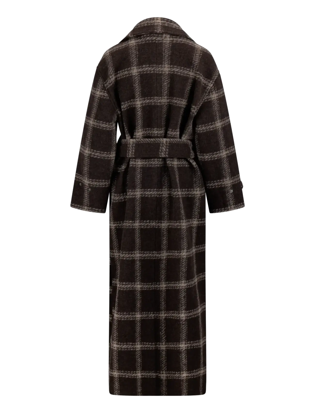 Urban Pioneers - Nora Trenchcoat - black coffee check - 2