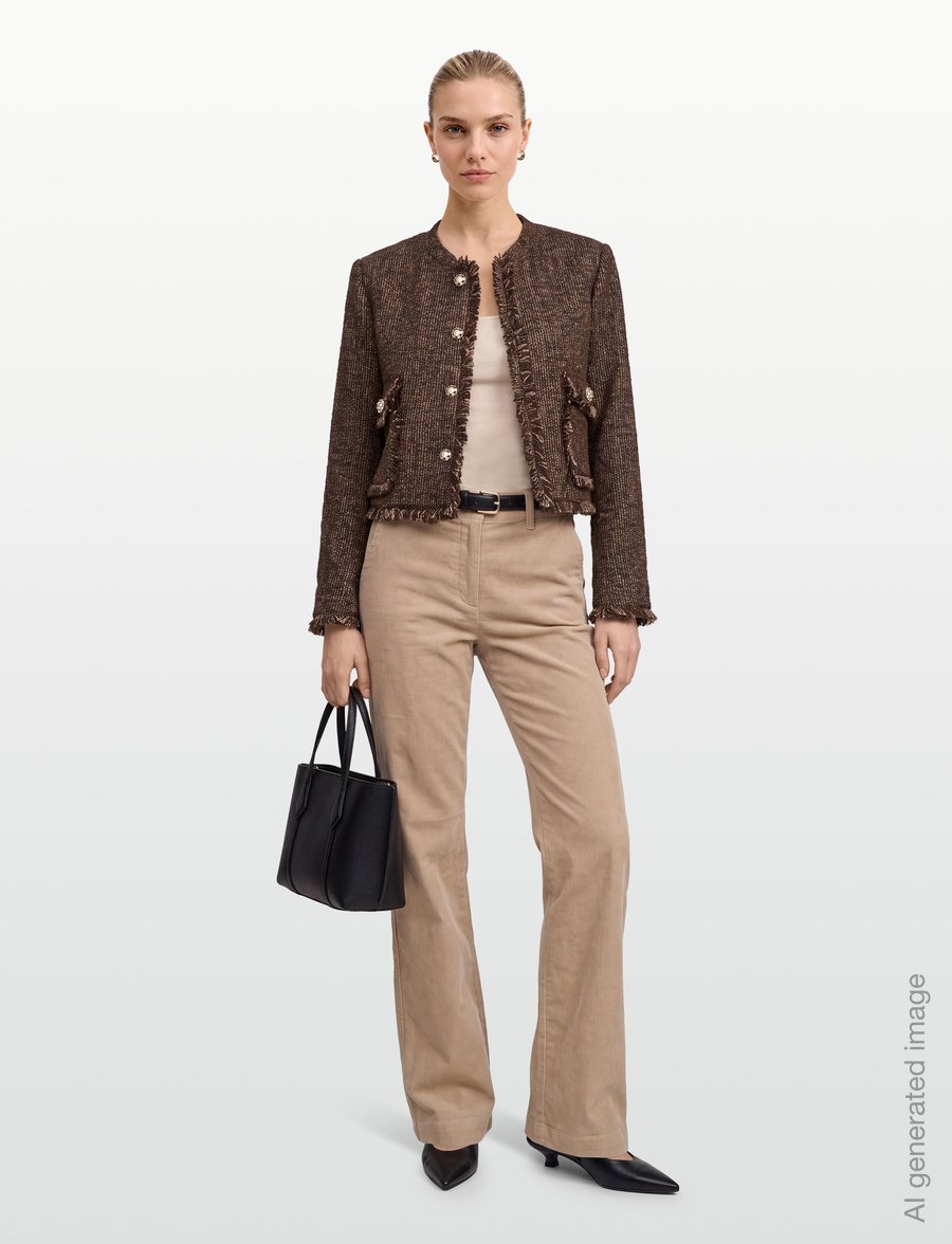 Urban Pioneers - Catherine Jacket - bouclé - dark brown - 0
