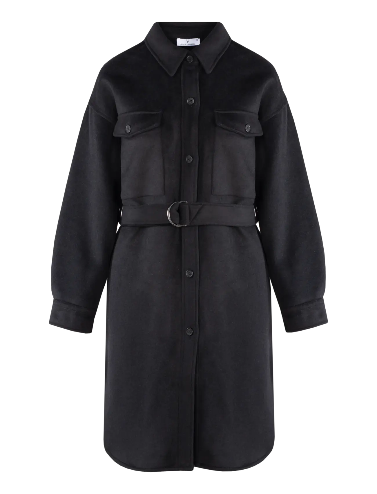 Urban Pioneers Katinka Overshirt, XS, Black, Kjoler > Knælange Og Midi, Dame