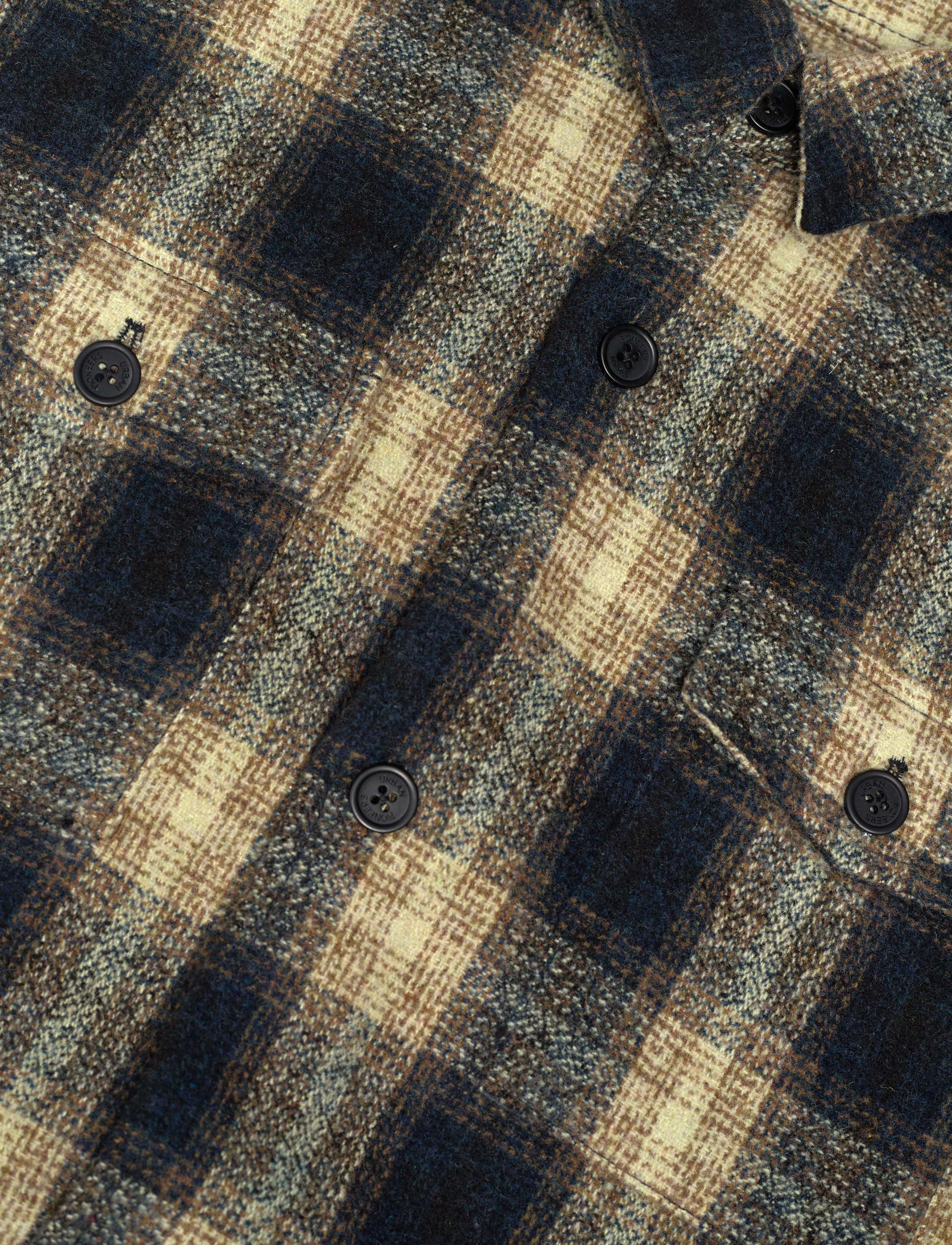 Urban Pioneers - Salah Overshirt - män - blue check - 3