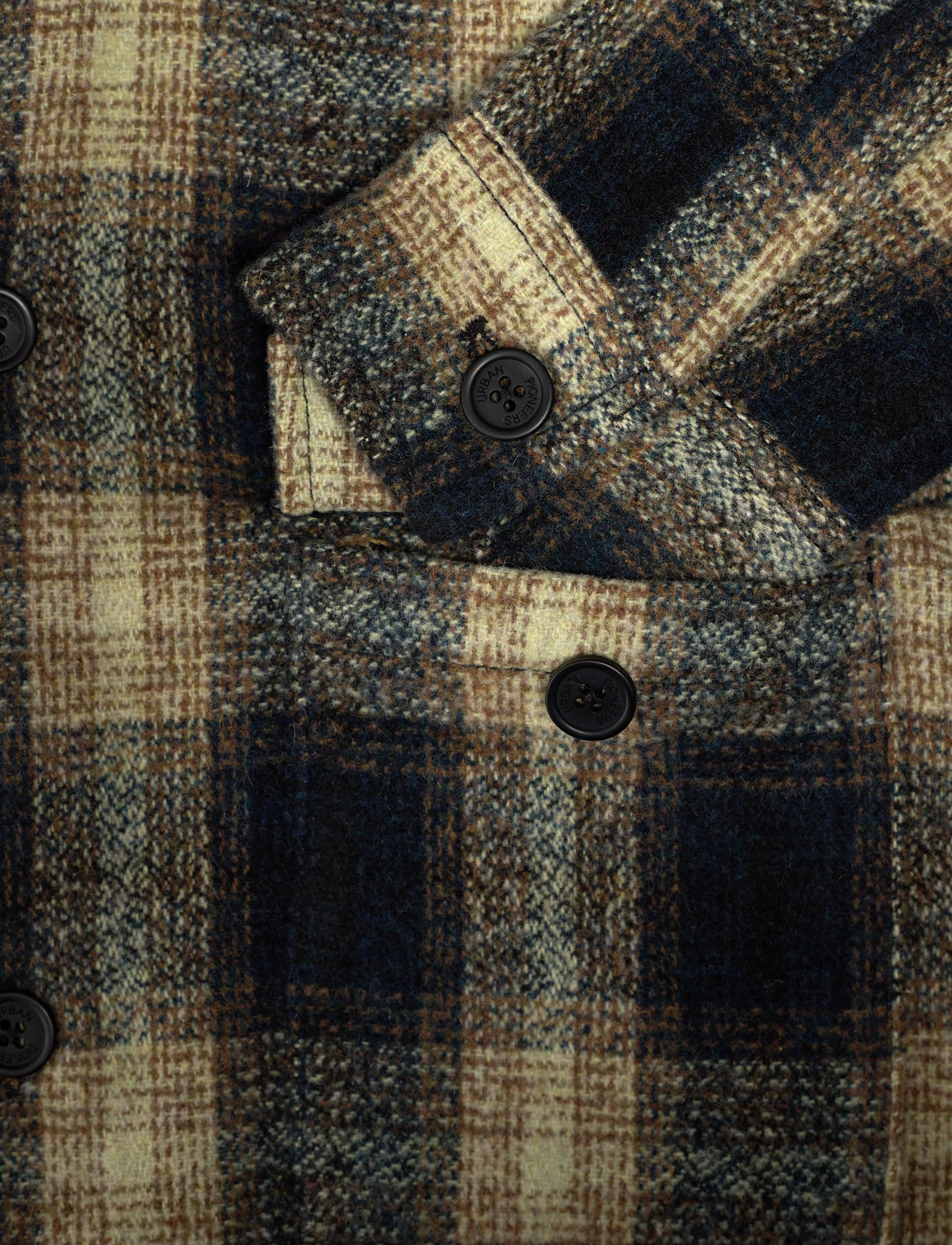 Urban Pioneers - Salah Overshirt - män - blue check - 4