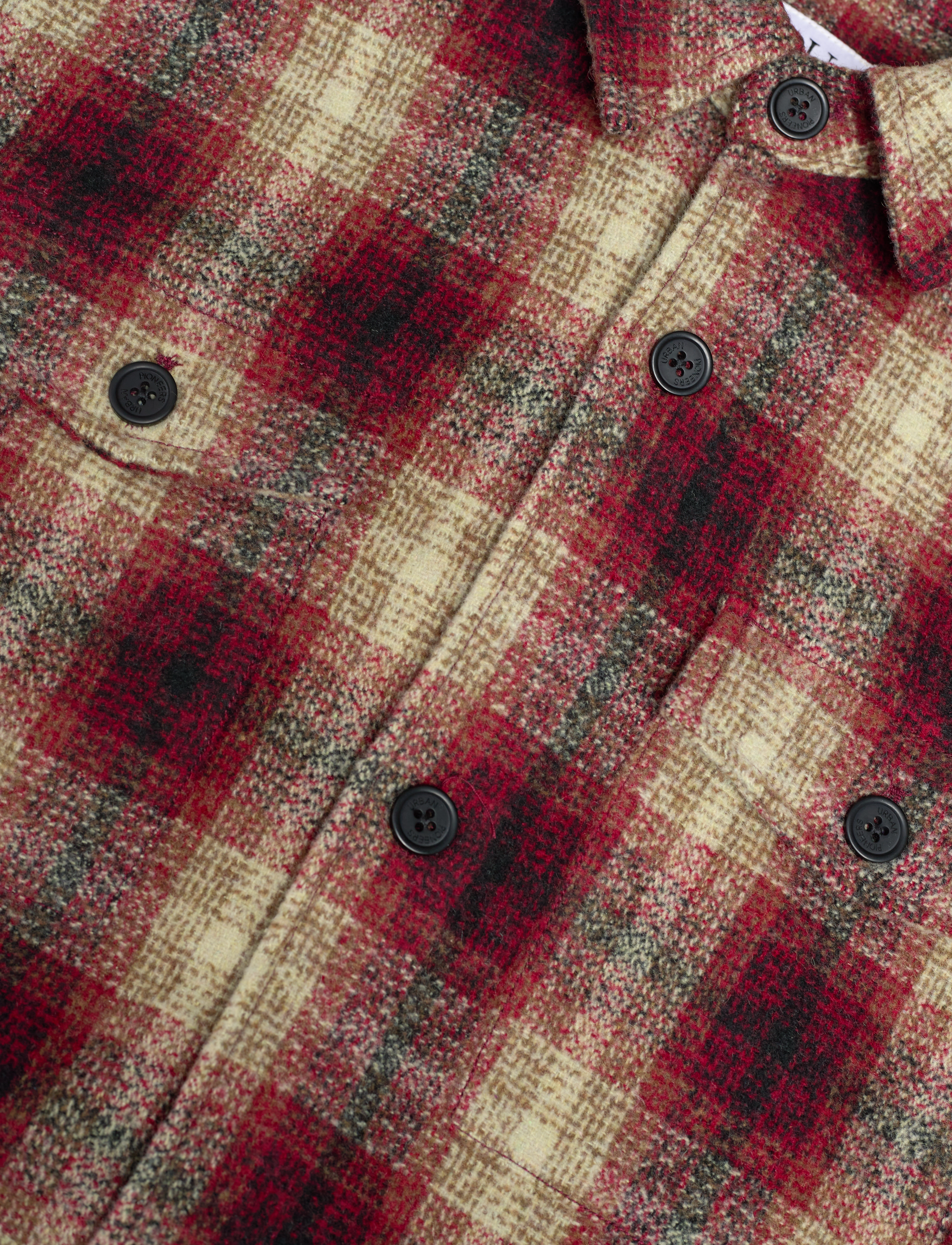 Urban Pioneers - Salah Overshirt - mænd - red check - 3