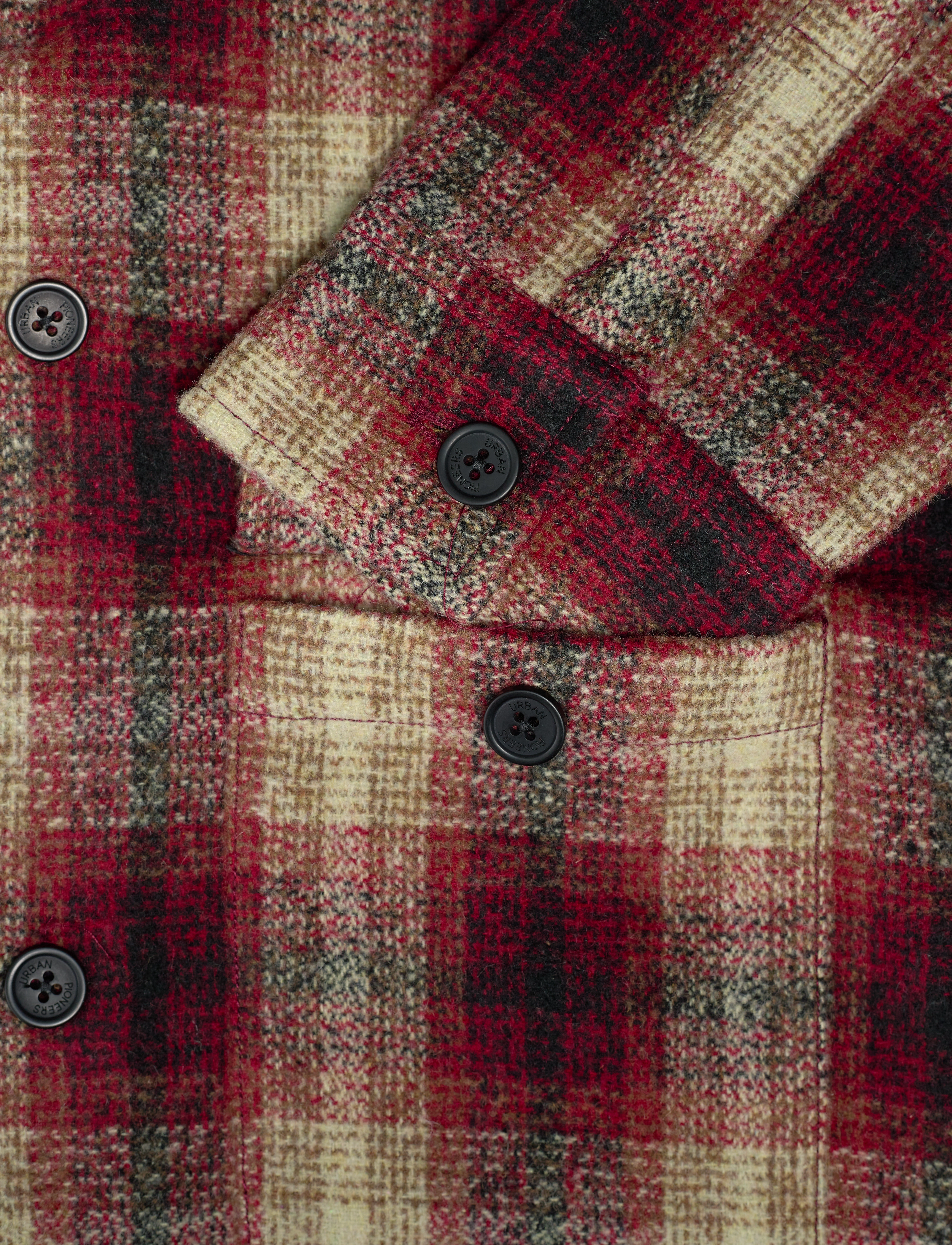 Urban Pioneers - Salah Overshirt - mænd - red check - 4