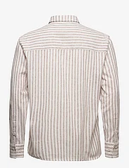 Urban Pioneers - Gilmar Shirt - kasdienio stiliaus marškiniai - brown stripe - 1