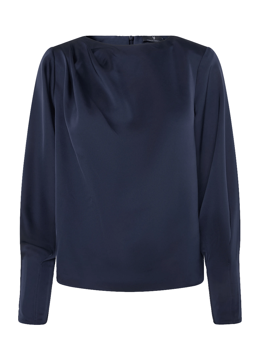 Urban Pioneers - Kirstine Blouse - langärmelige blusen - dark sapphire - 0