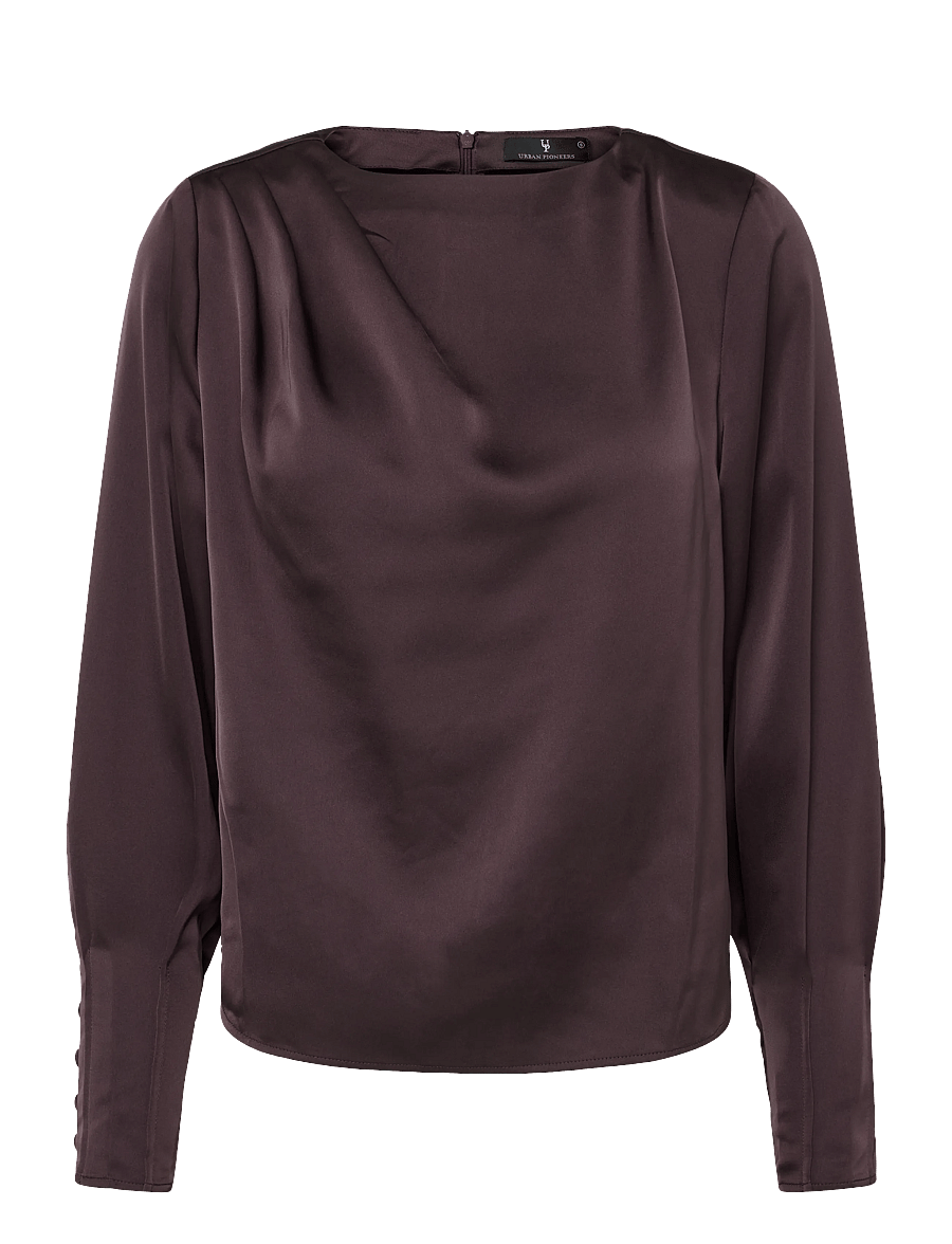 Urban Pioneers - Kirstine Blouse - langærmede bluser - plum perfect - 0