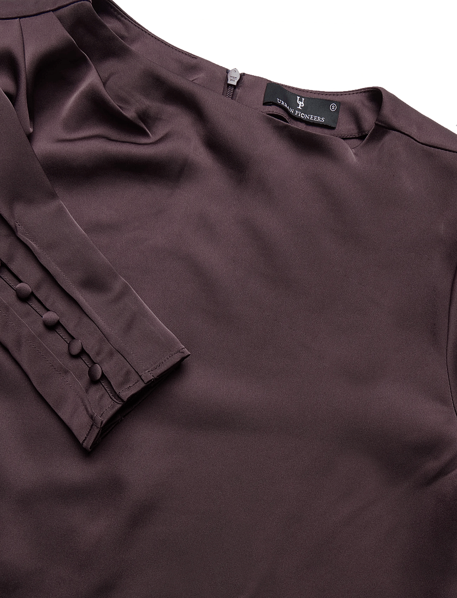 Urban Pioneers - Kirstine Blouse - langærmede bluser - plum perfect - 2