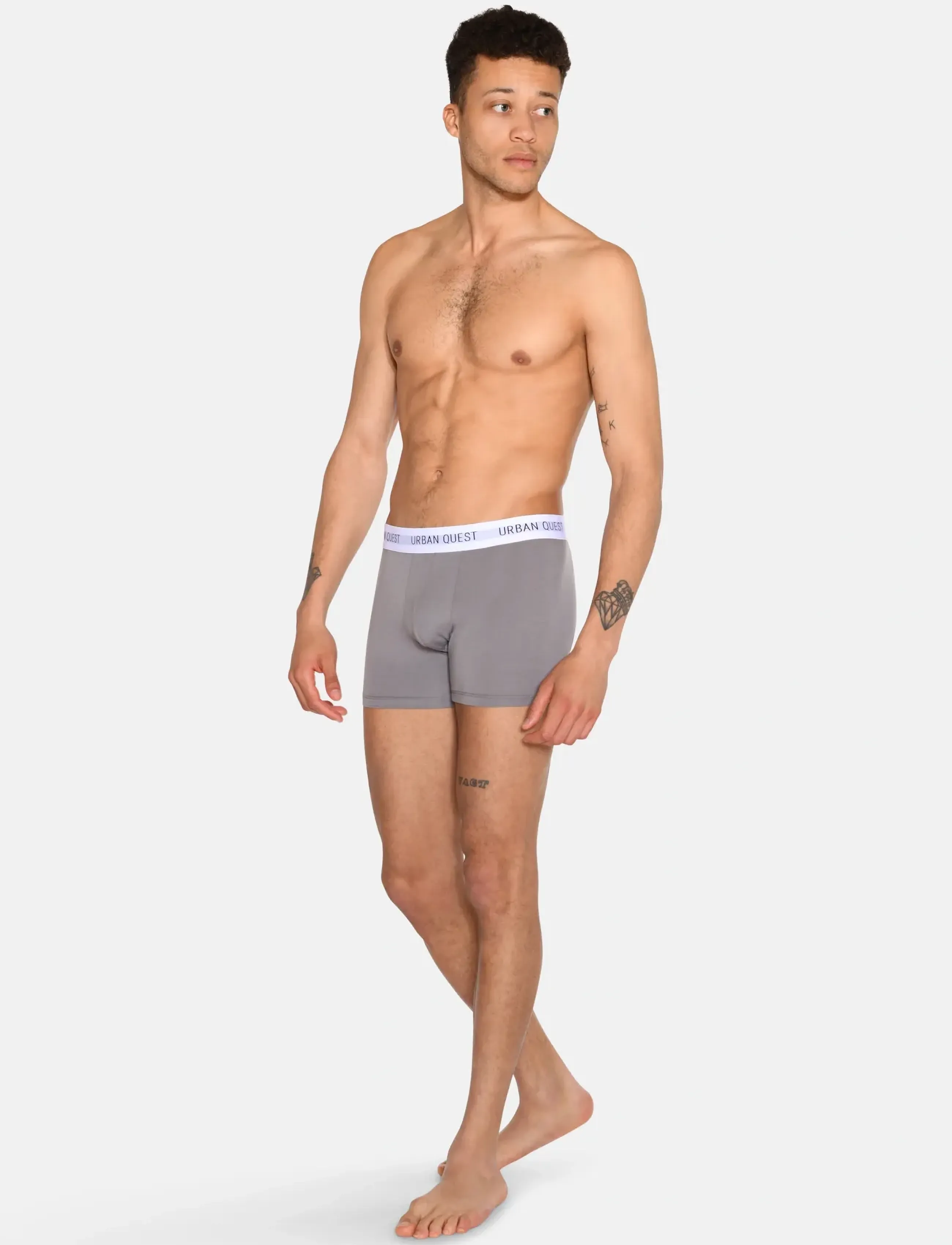 URBAN QUEST - 6-Pack Men Bamboo Tights - boxershorts - 2 black, 2 navy, 2 grey - 5