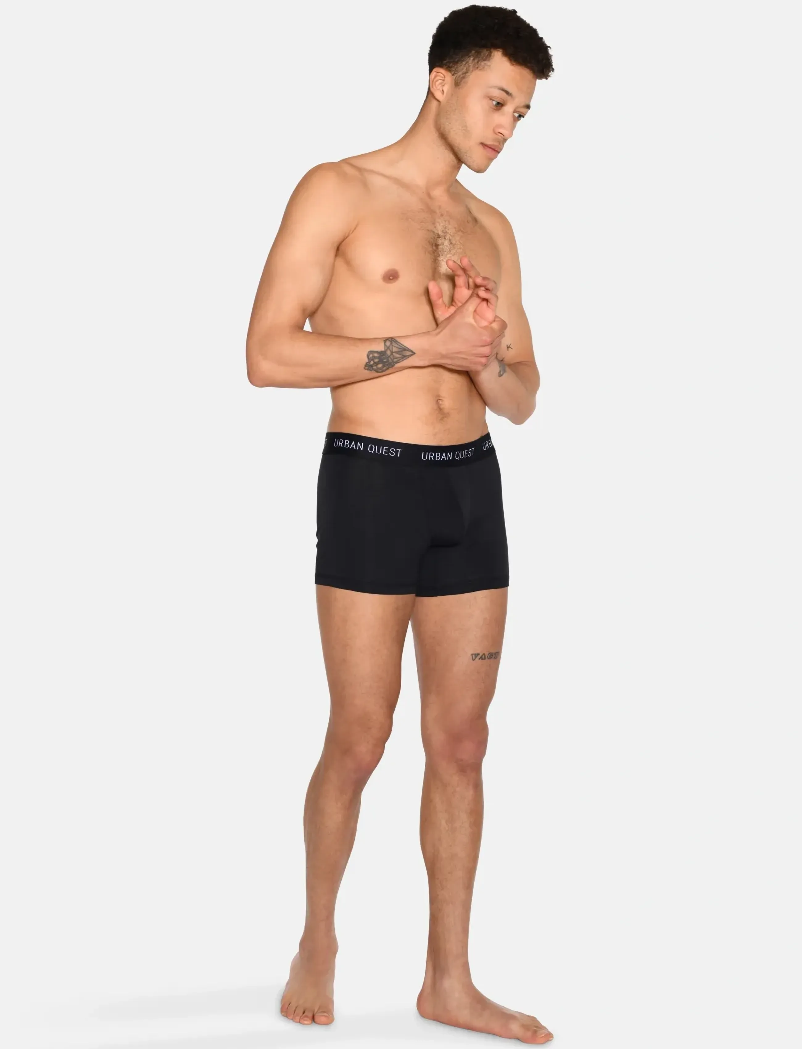 URBAN QUEST - 6-Pack Men Bamboo Tights - boxershorts - black - 5