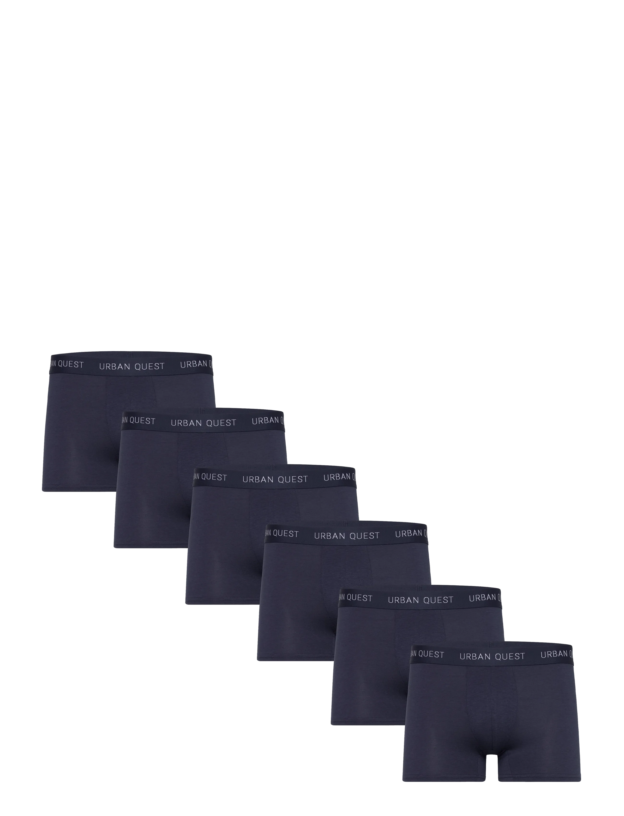 URBAN QUEST 6-Pack Men Bamboo Tights - URBAN QUEST - NAVY / navy