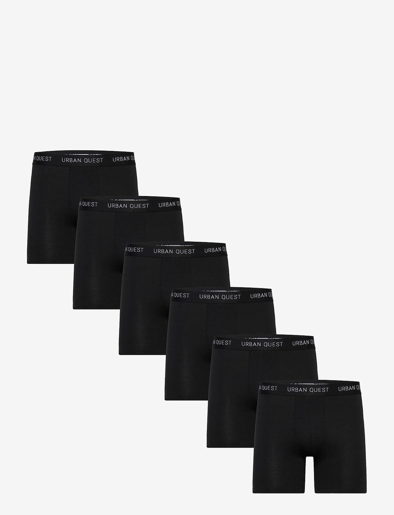 6-Pack Men Bamboo Long Leg Tights Black URBAN QUEST