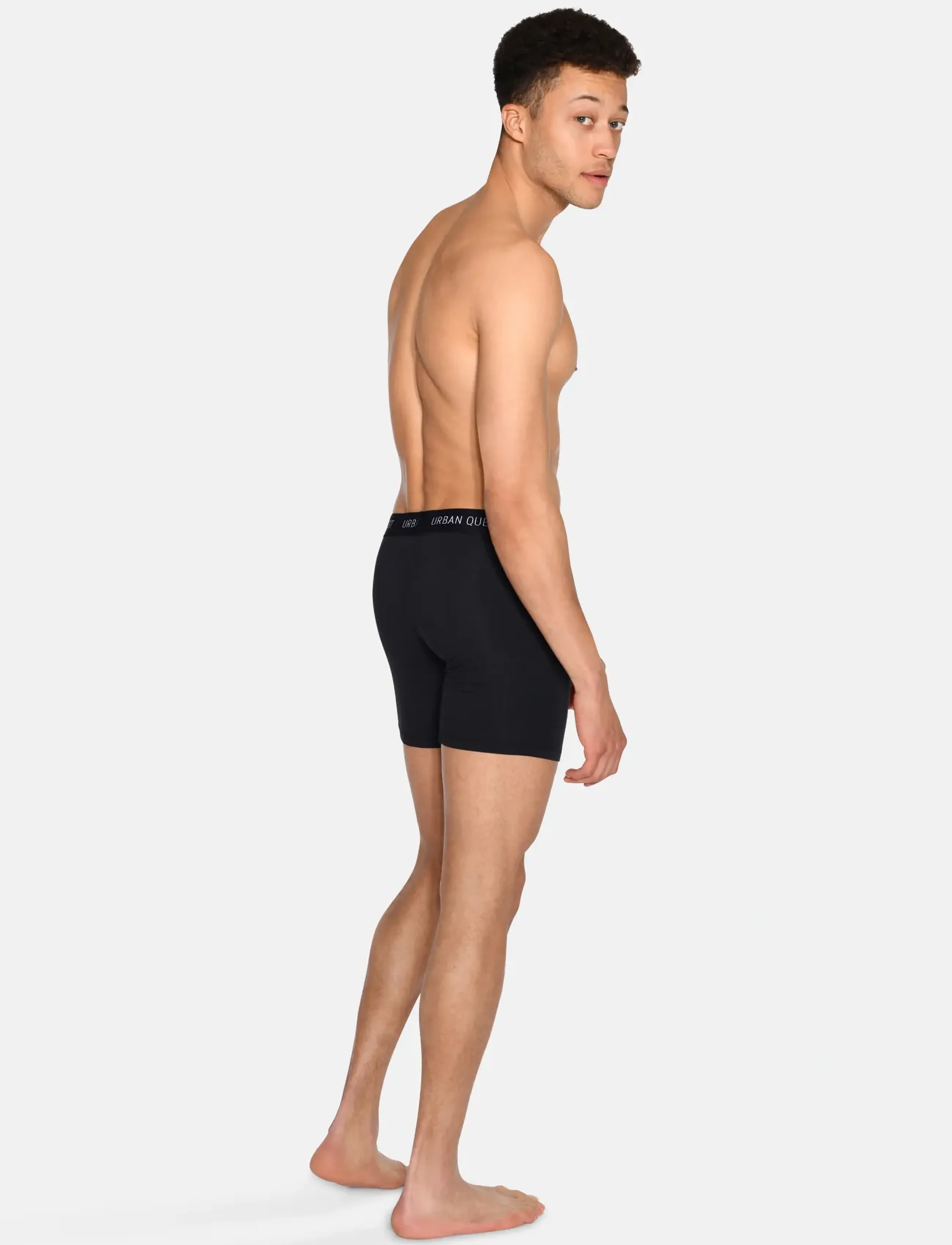 URBAN QUEST - 6-Pack Men Bamboo Long Leg Tights - bokseriai - black - 2