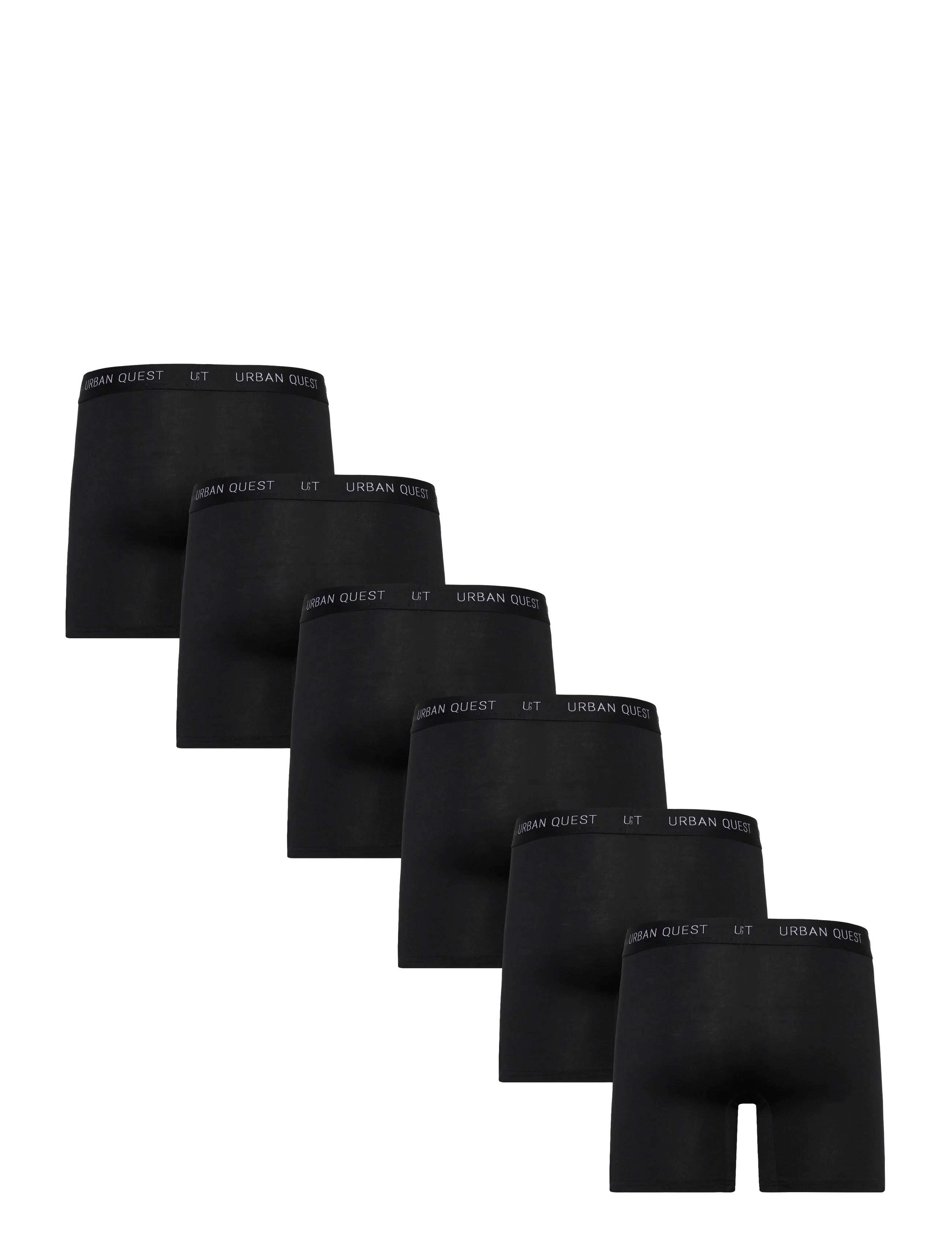 URBAN QUEST - 6-Pack Men Bamboo Long Leg Tights - bokseriai - black - 3