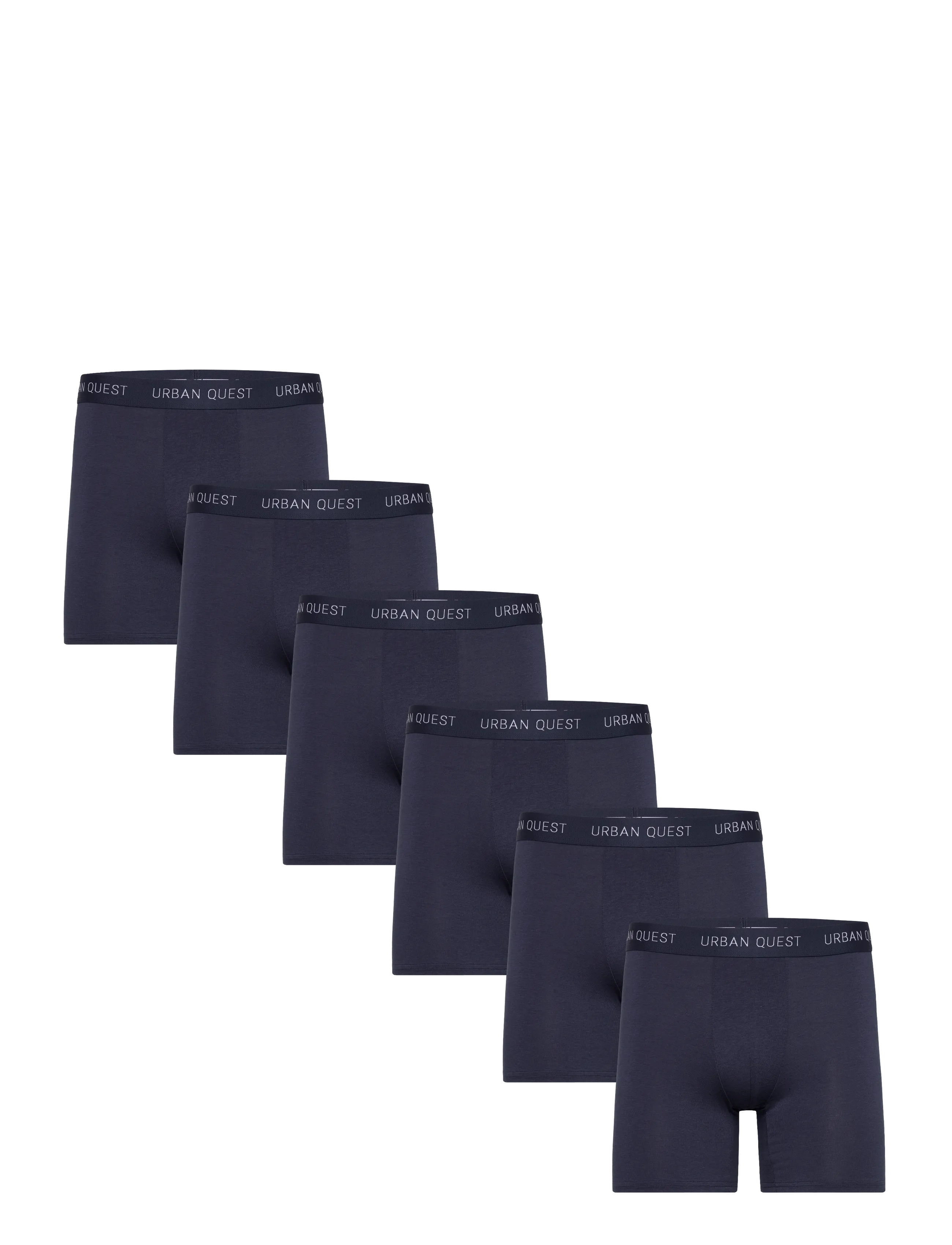 URBAN QUEST 6-Pack Men Bamboo Long Leg Tights - URBAN QUEST - NAVY / navy