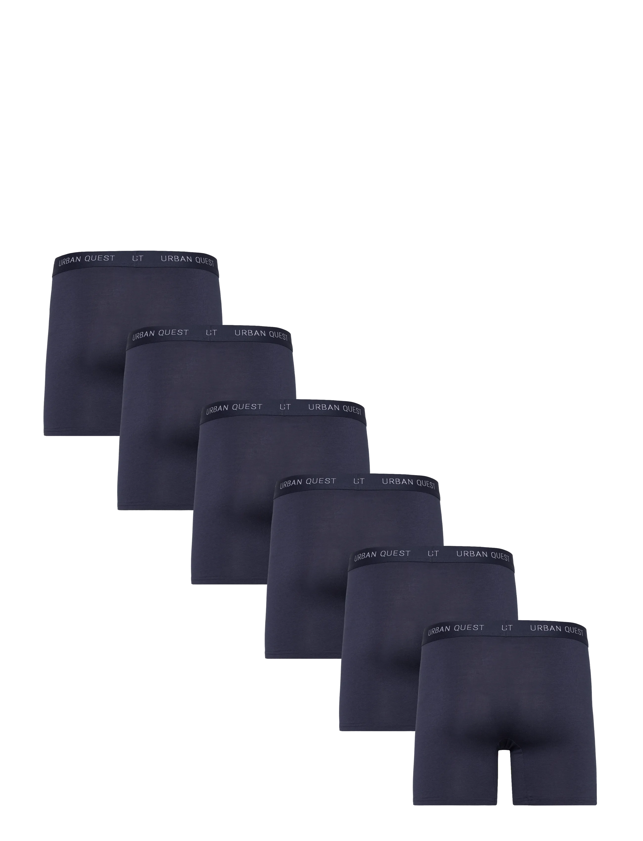 URBAN QUEST - 6-Pack Men Bamboo Long Leg Tights - boxershorts - navy - 4