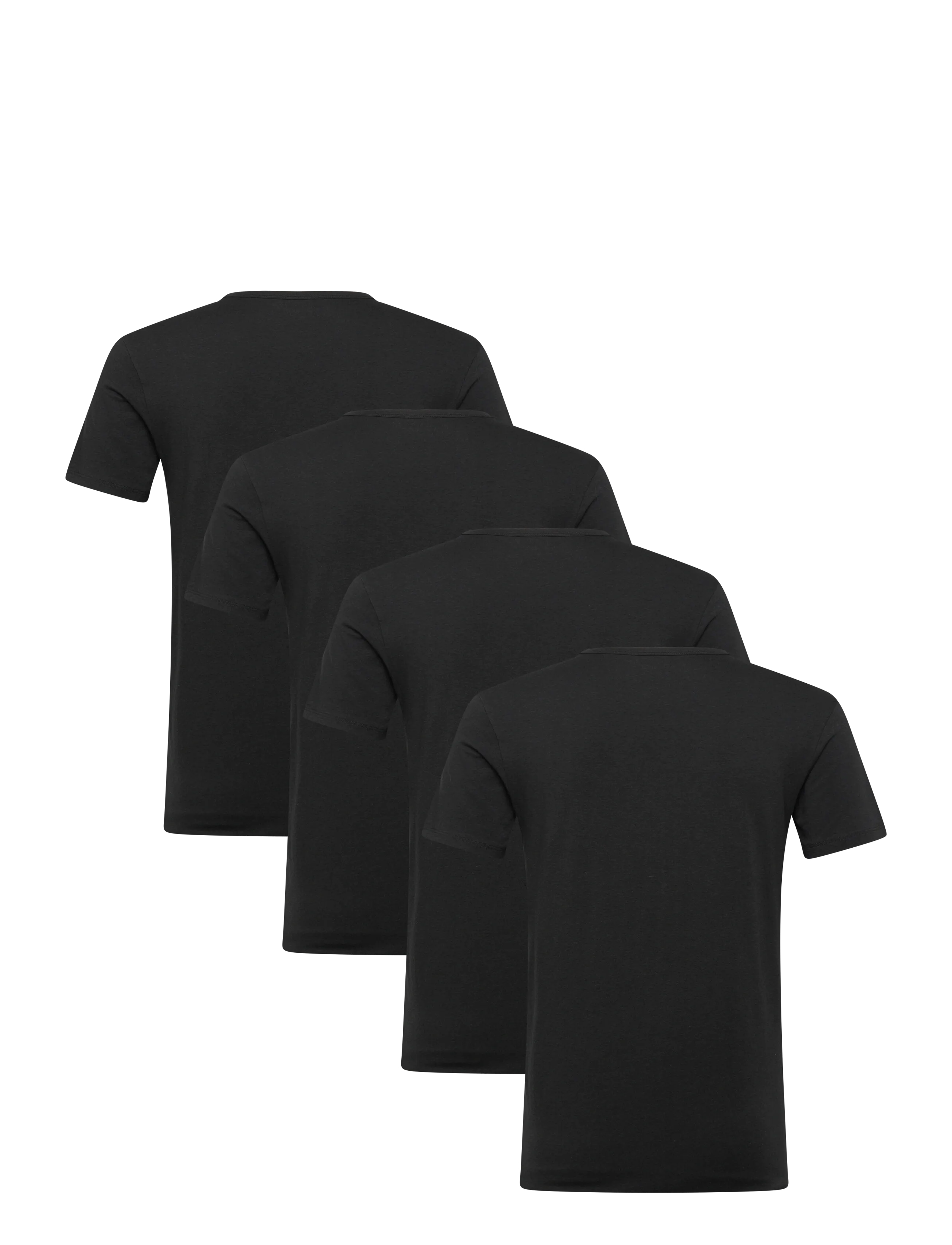 URBAN QUEST - 4-Pack Men Bamboo shortsleeved Undershirt - nattrøjer - black - 3