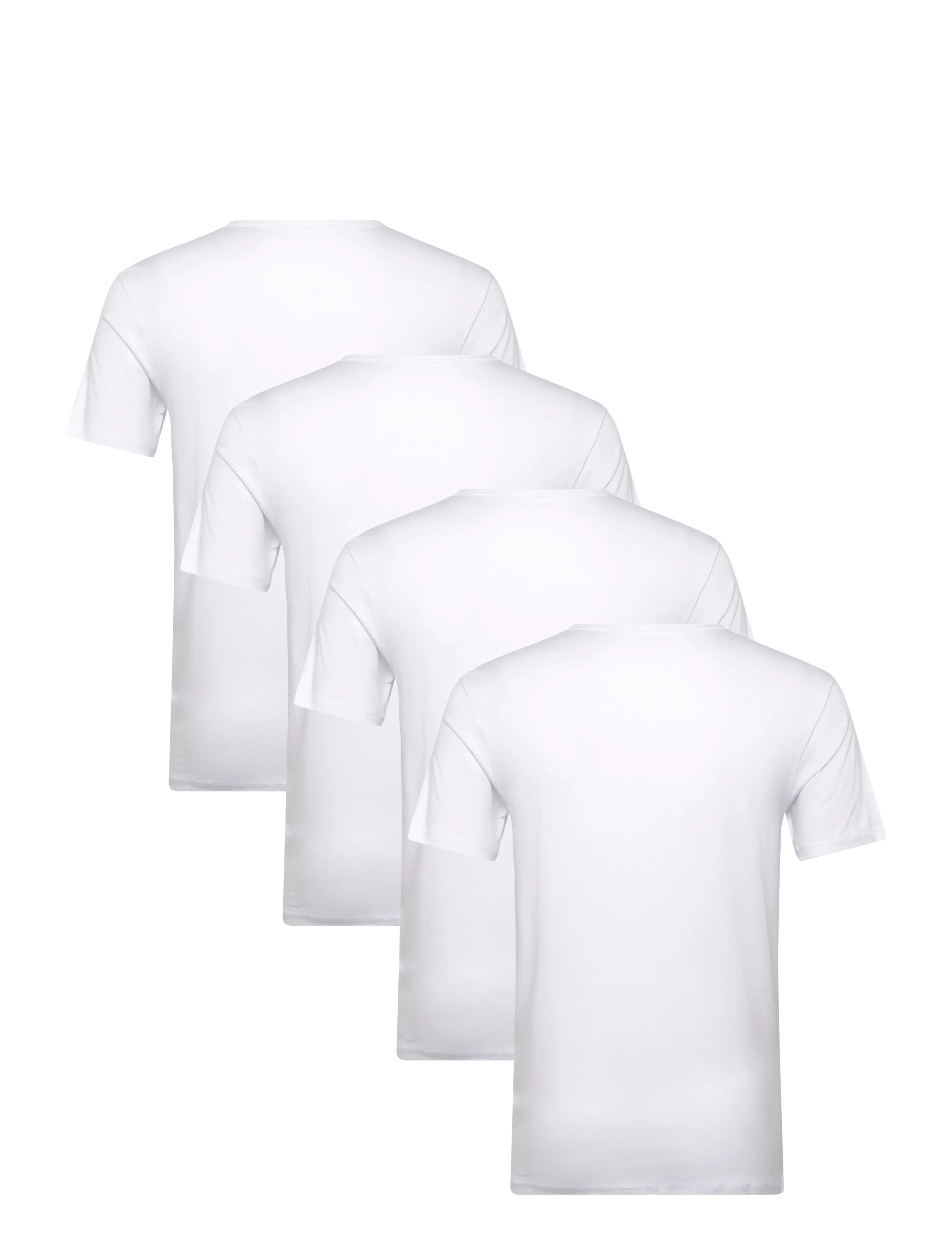 URBAN QUEST - 4-Pack Men Bamboo V-neck Undershirt - nattrøjer - white - 3