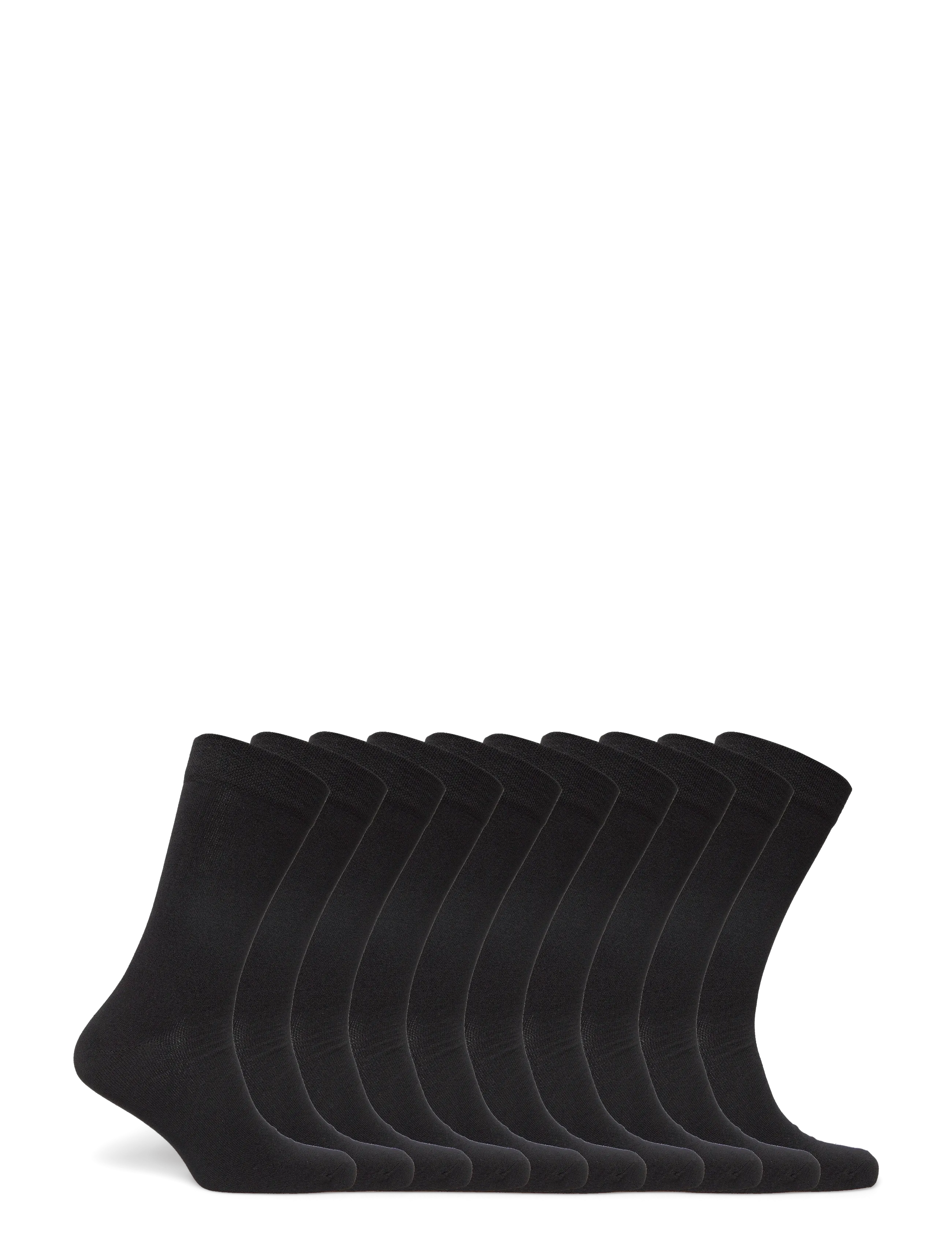 URBAN QUEST - 10-Pack Men Bamboo Basic Socks - laveste priser - black - 2