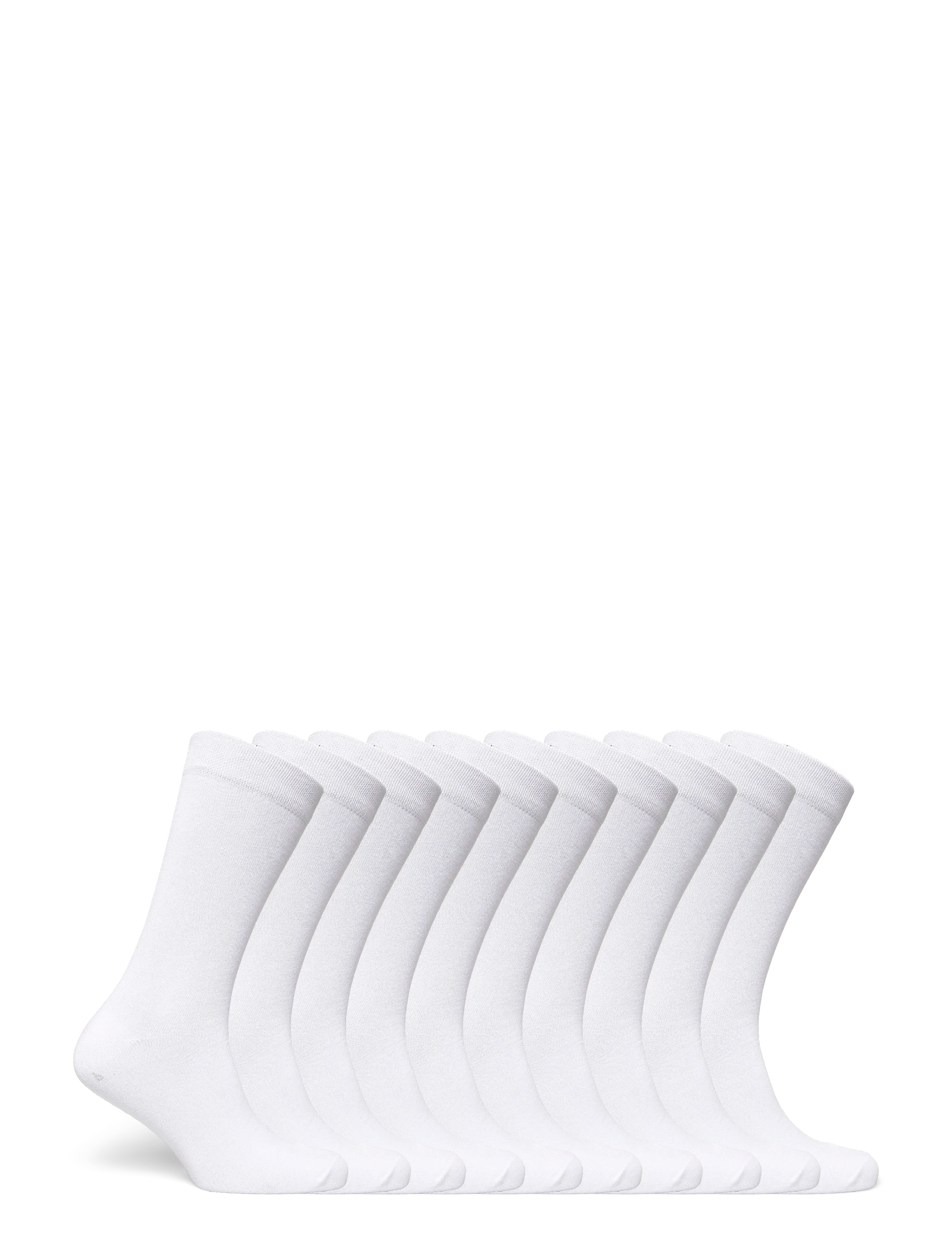 URBAN QUEST - 10-Pack Men Bamboo Basic Socks - skarpety crew - white - 2