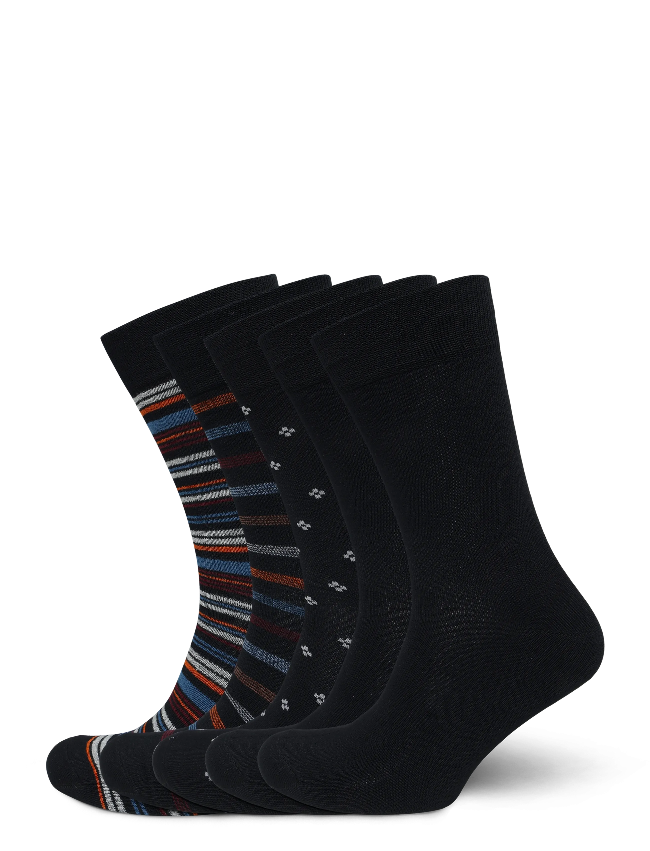URBAN QUEST 5-Pack Men Bamboo Basic Socks MULTI COLOR - Crew zeķes - MULTICOLOR 2 / multi