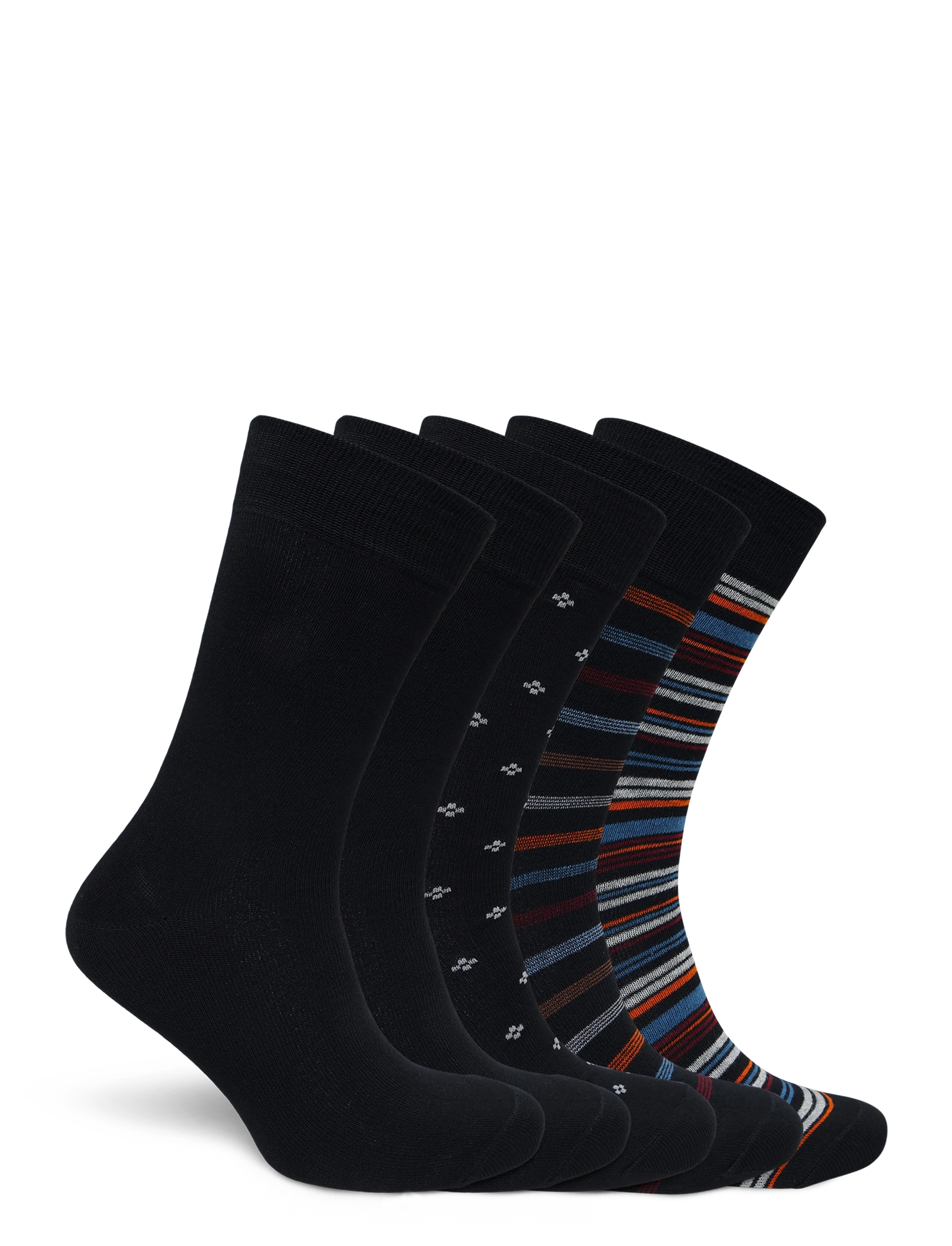 URBAN QUEST - 5-Pack Men Bamboo Basic Socks MULTI COLOR - lowest prices - multicolor 2 - 1