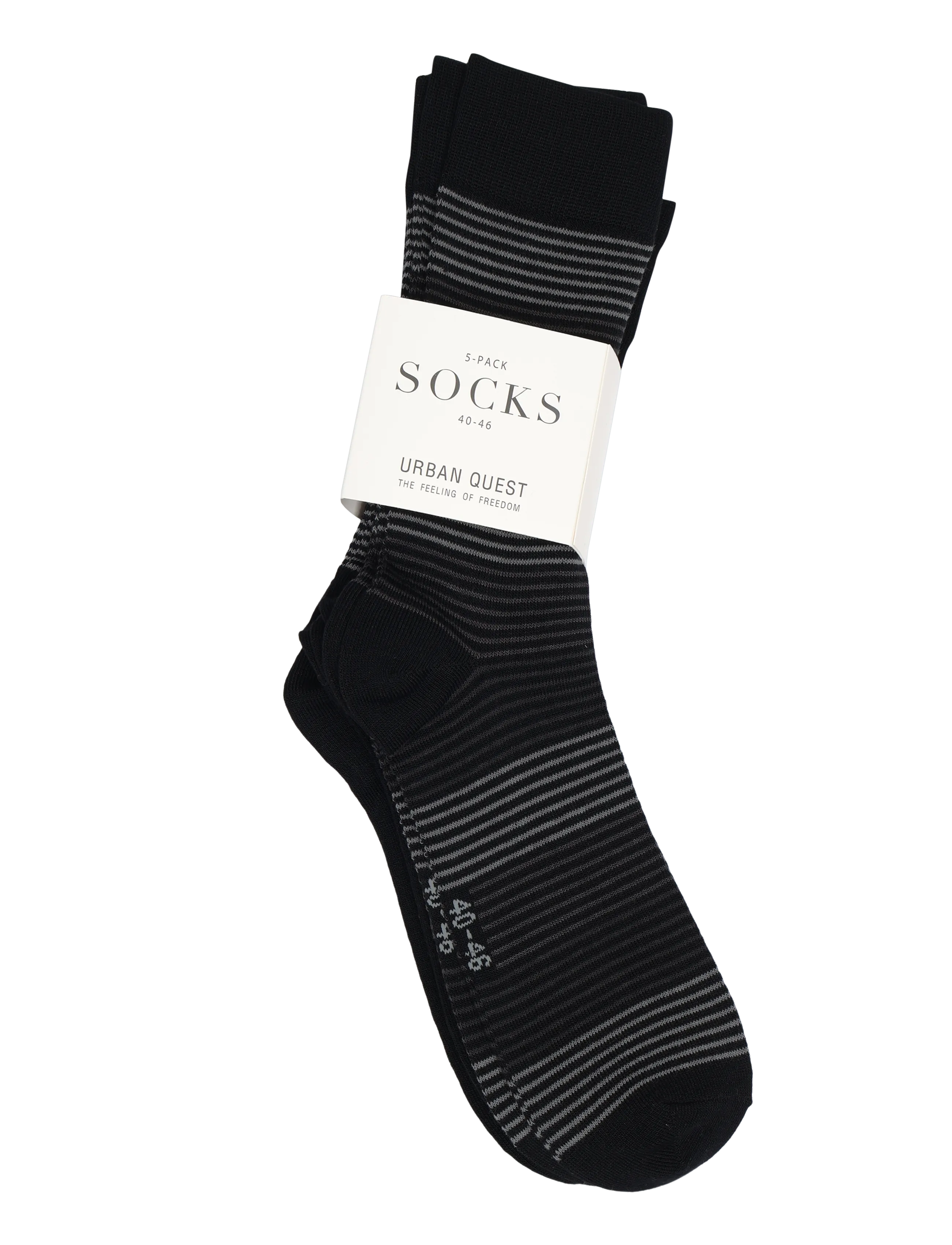URBAN QUEST - 5-Pack Men Bamboo Basic Socks MULTI COLOR - lowest prices - multicolor 5 - 2