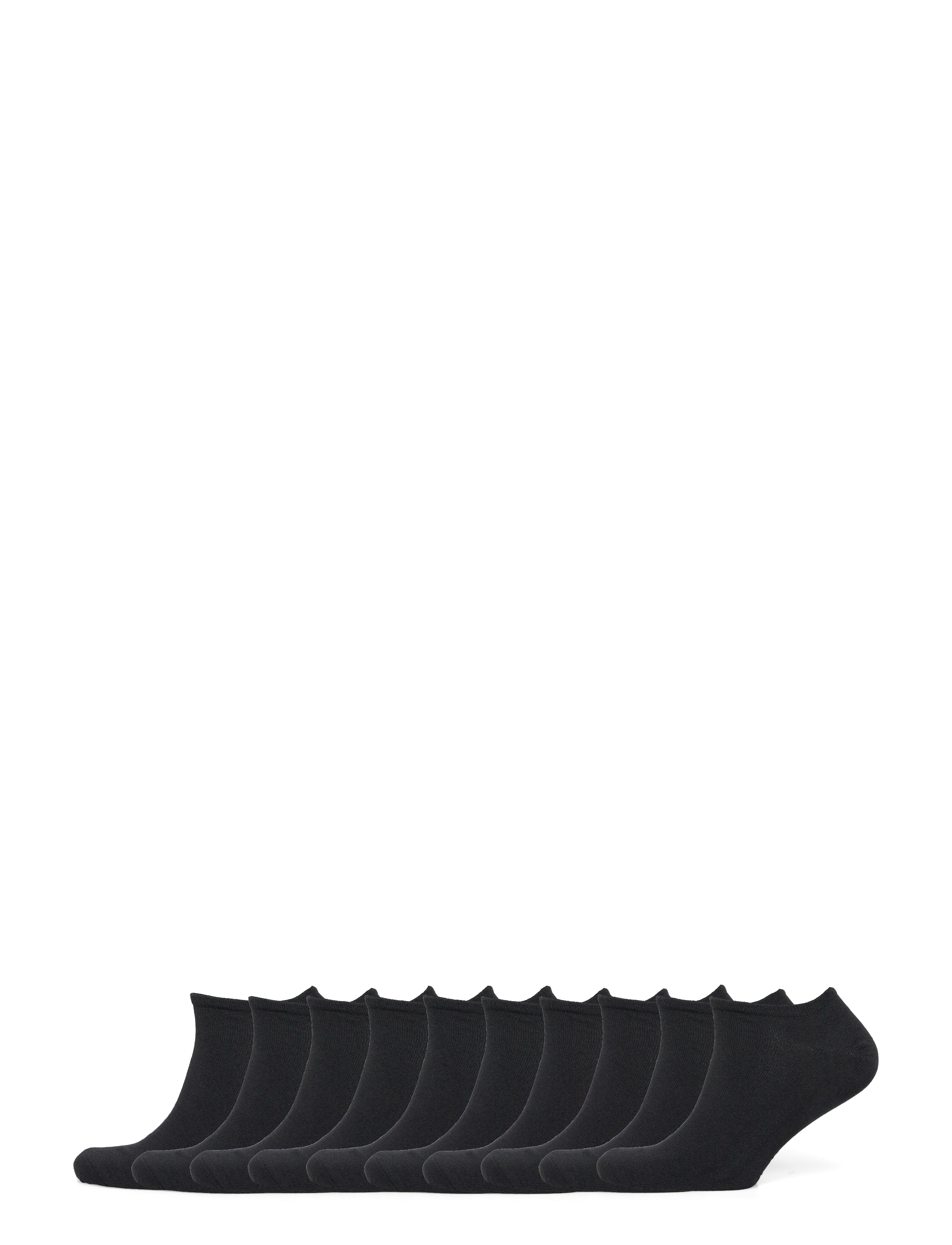 URBAN QUEST 10-Pack Men Bamboo Footie - Underkläder - BLACK / black
