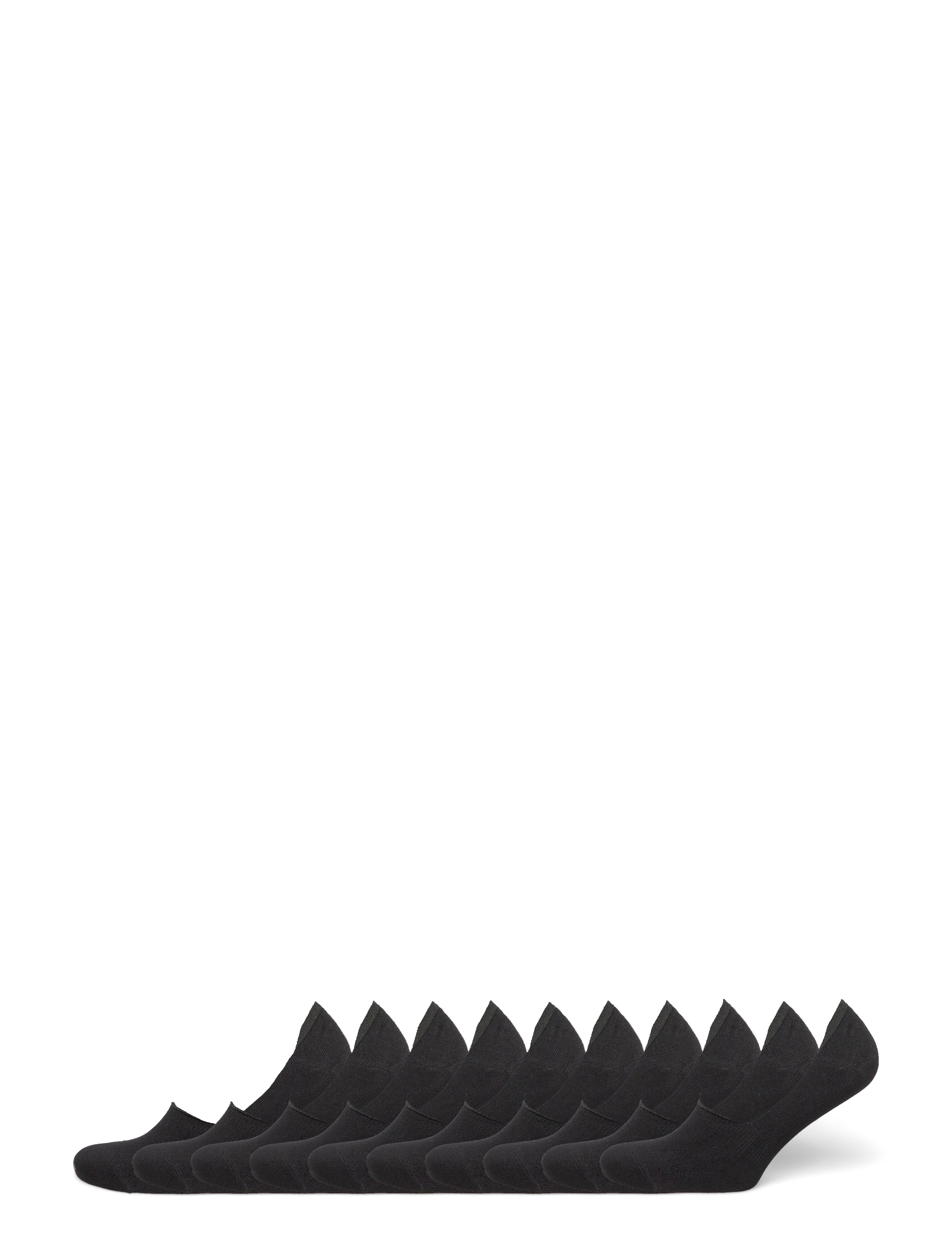 URBAN QUEST 10-Pack Men Bamboo No Show Socks - Underkläder - BLACK / black