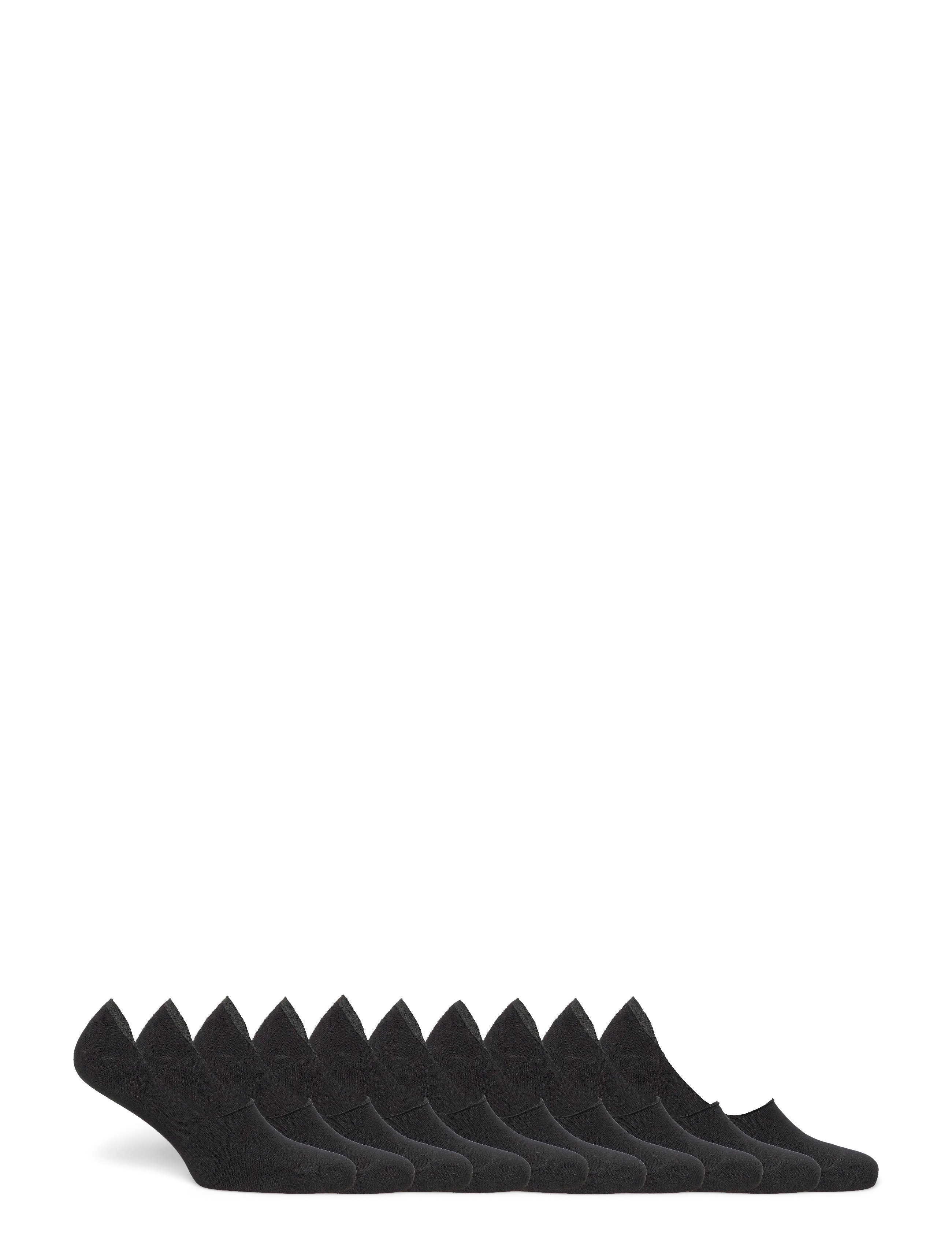 URBAN QUEST - 10-Pack Men Bamboo No Show Socks - ankle socks - black - 3