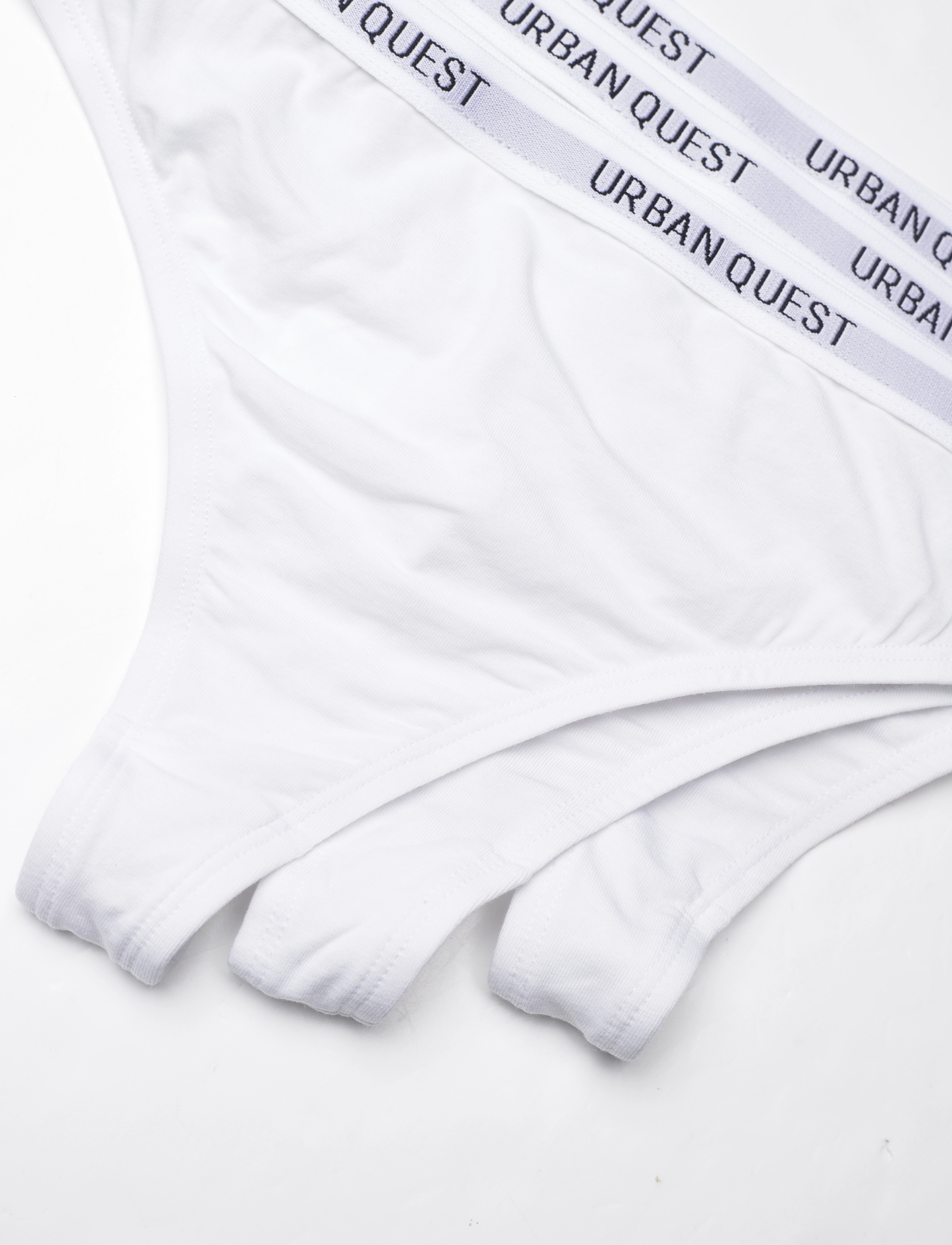 URBAN QUEST - THE BAMBOO 3-PACK G-STRING - laveste priser - white - 2
