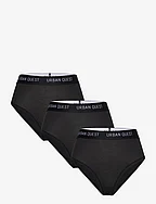 THE BAMBOO 3-PACK MAXI BRIEF - BLACK