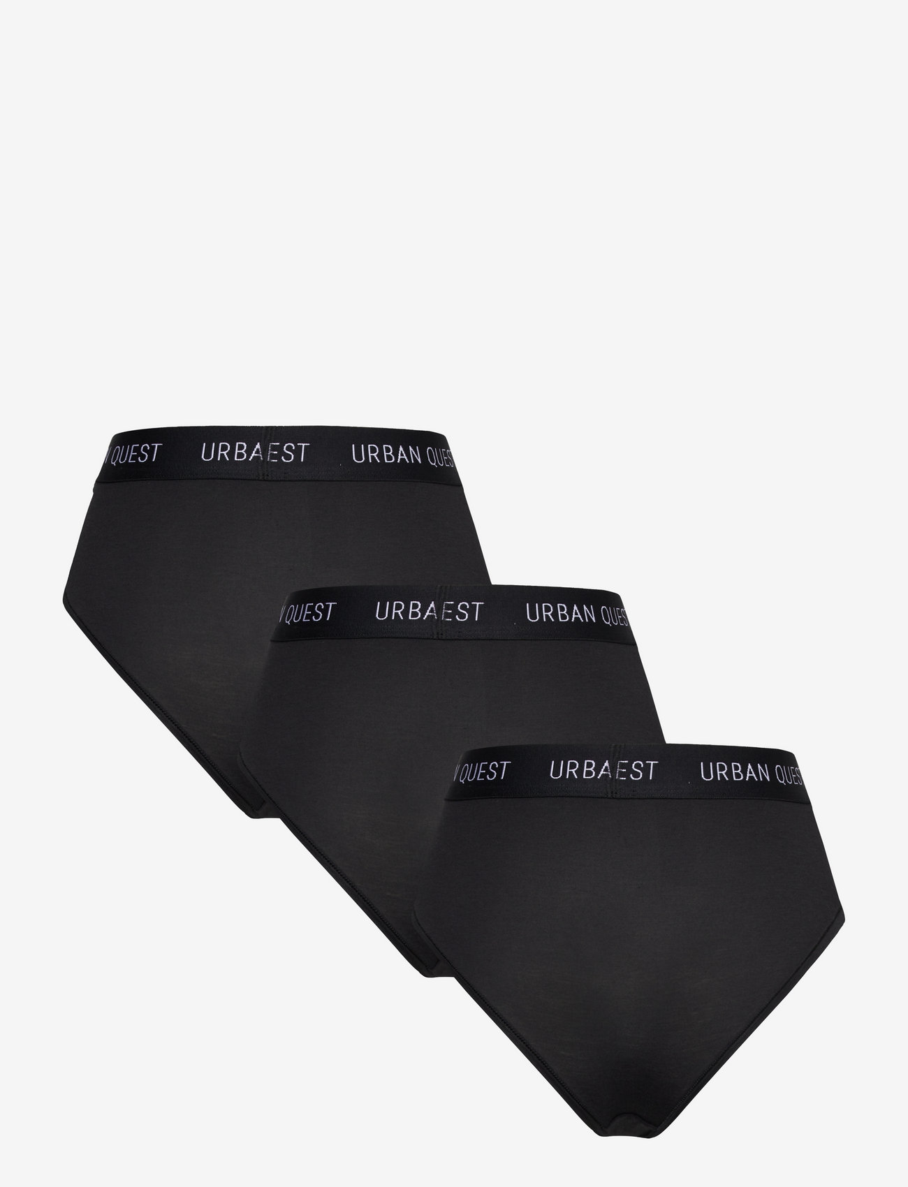 URBAN QUEST - THE BAMBOO 3-PACK MAXI BRIEF - madalaimad hinnad - black - 2