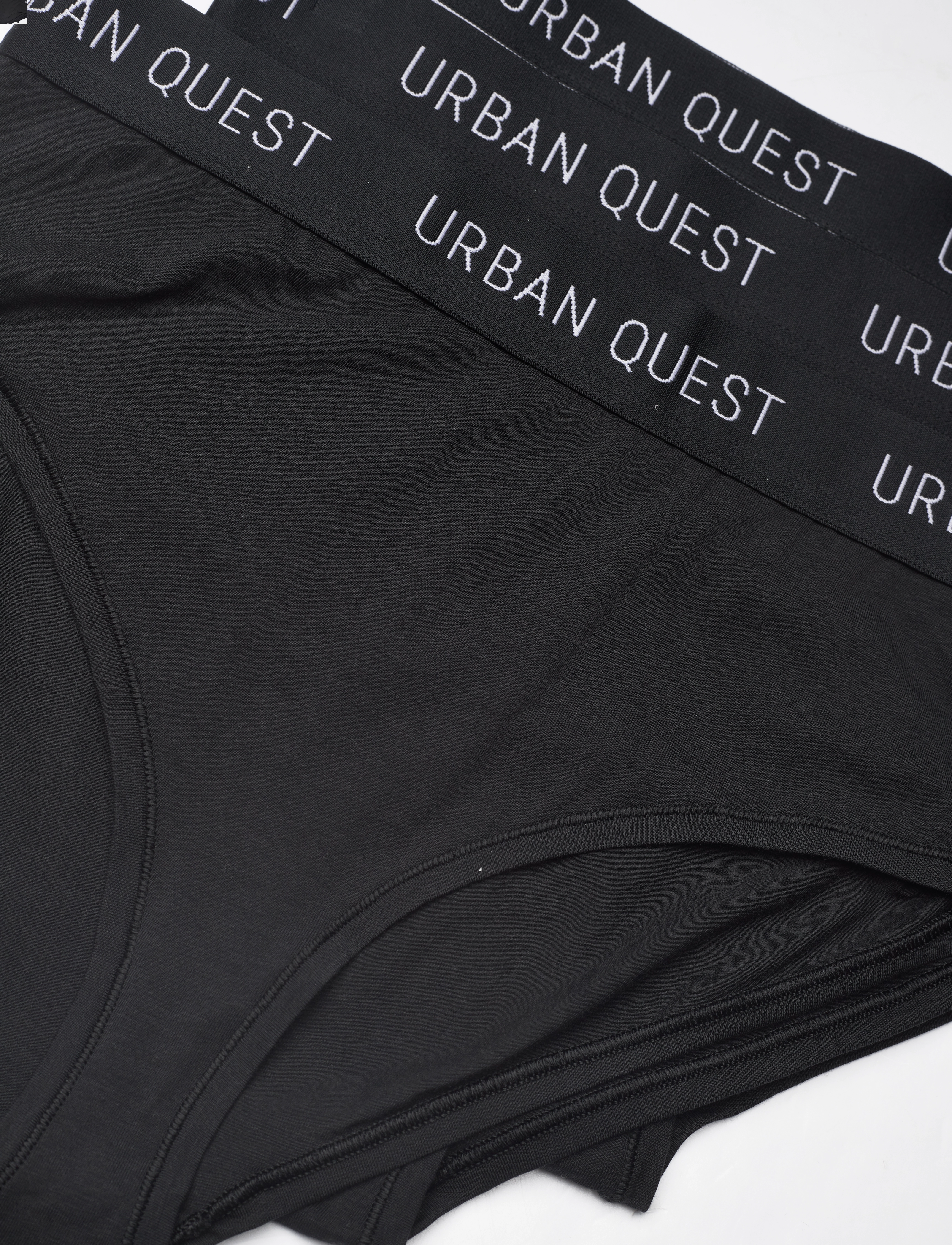 URBAN QUEST - THE BAMBOO 3-PACK MAXI BRIEF - laveste priser - black - 1