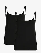 THE BAMBOO 2-PACK TOP - BLACK